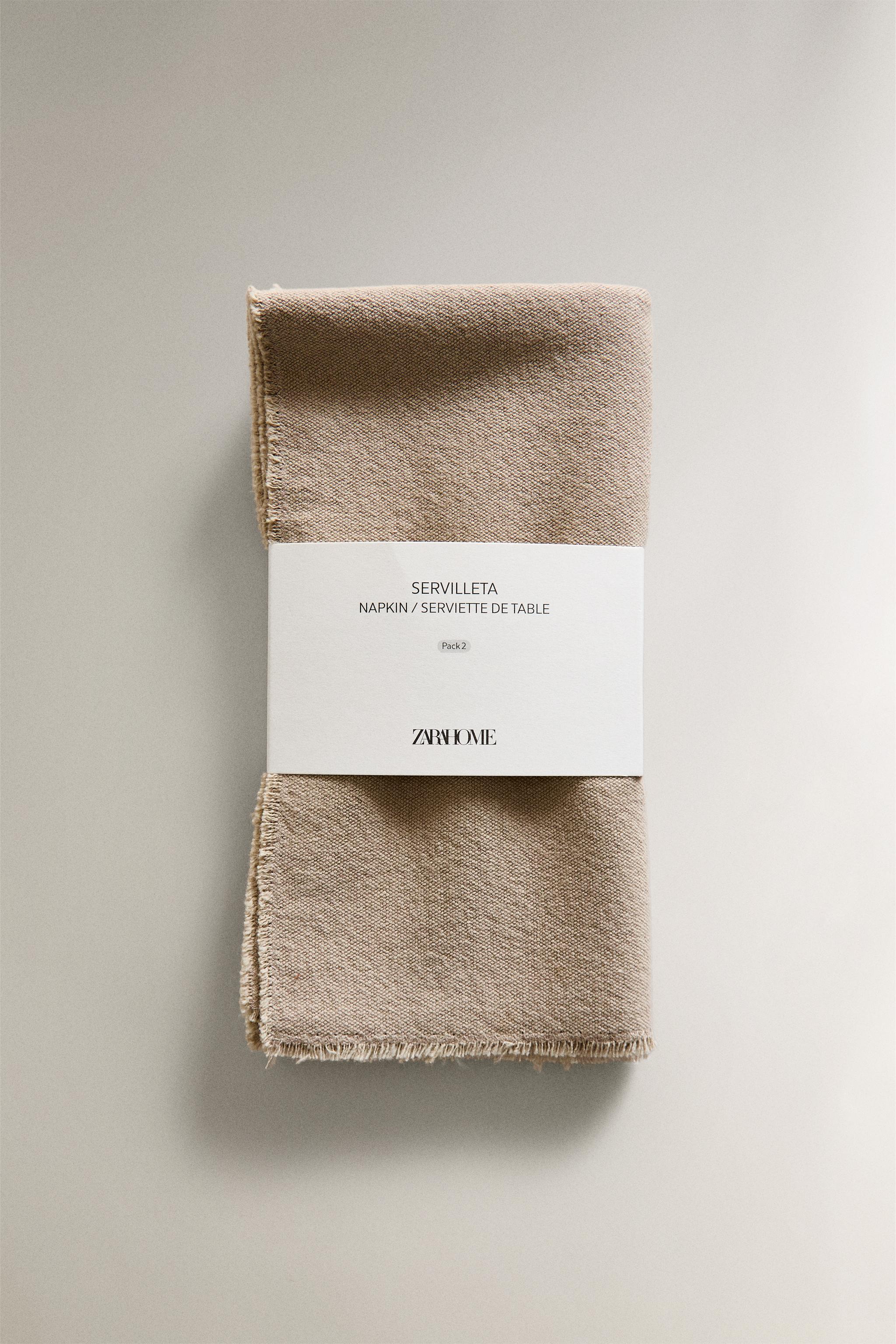 SET OF WASHED COTTON NAPKINS (SET OF 2)