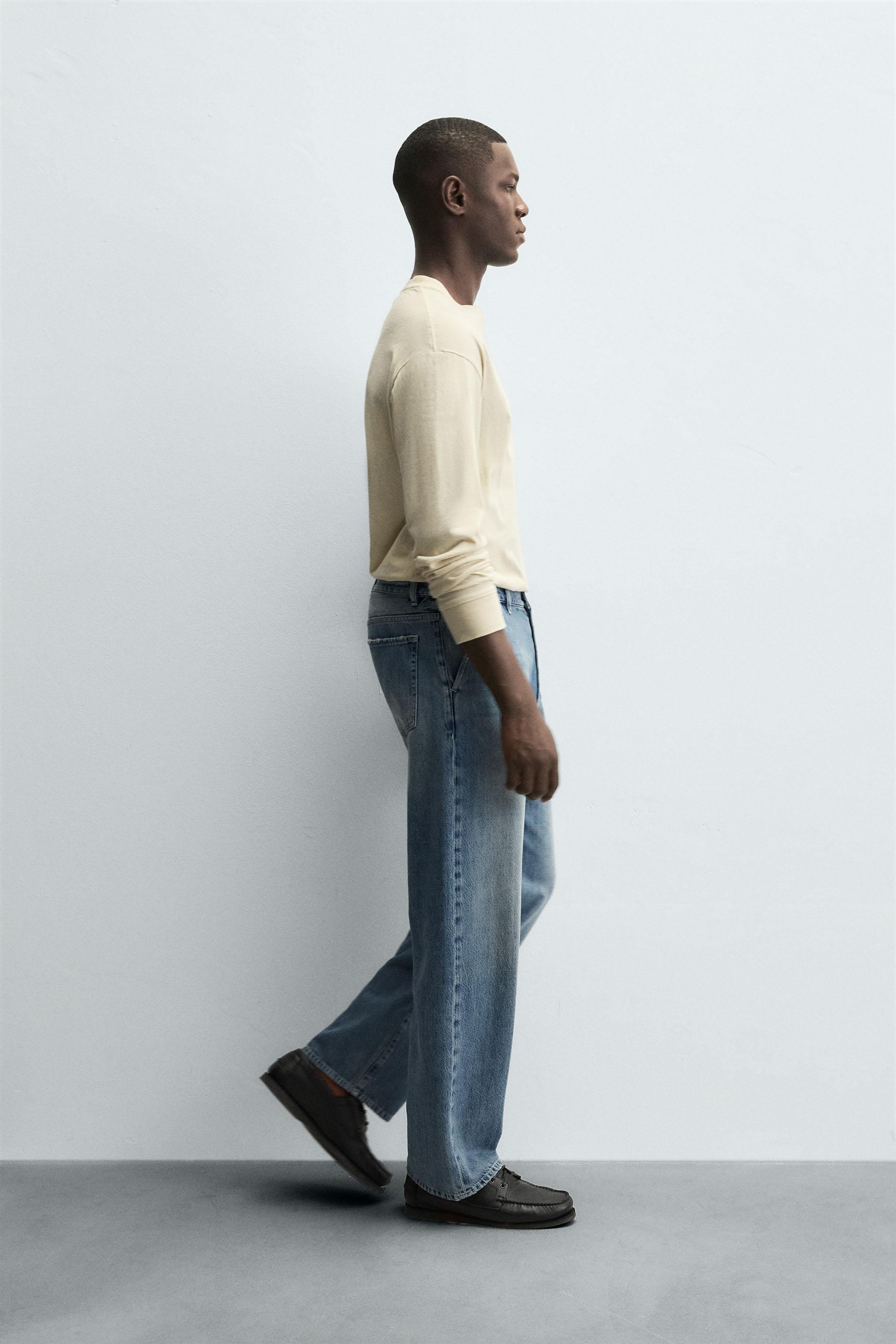 STRAIGHT FIT DENIM CHINO PANTS