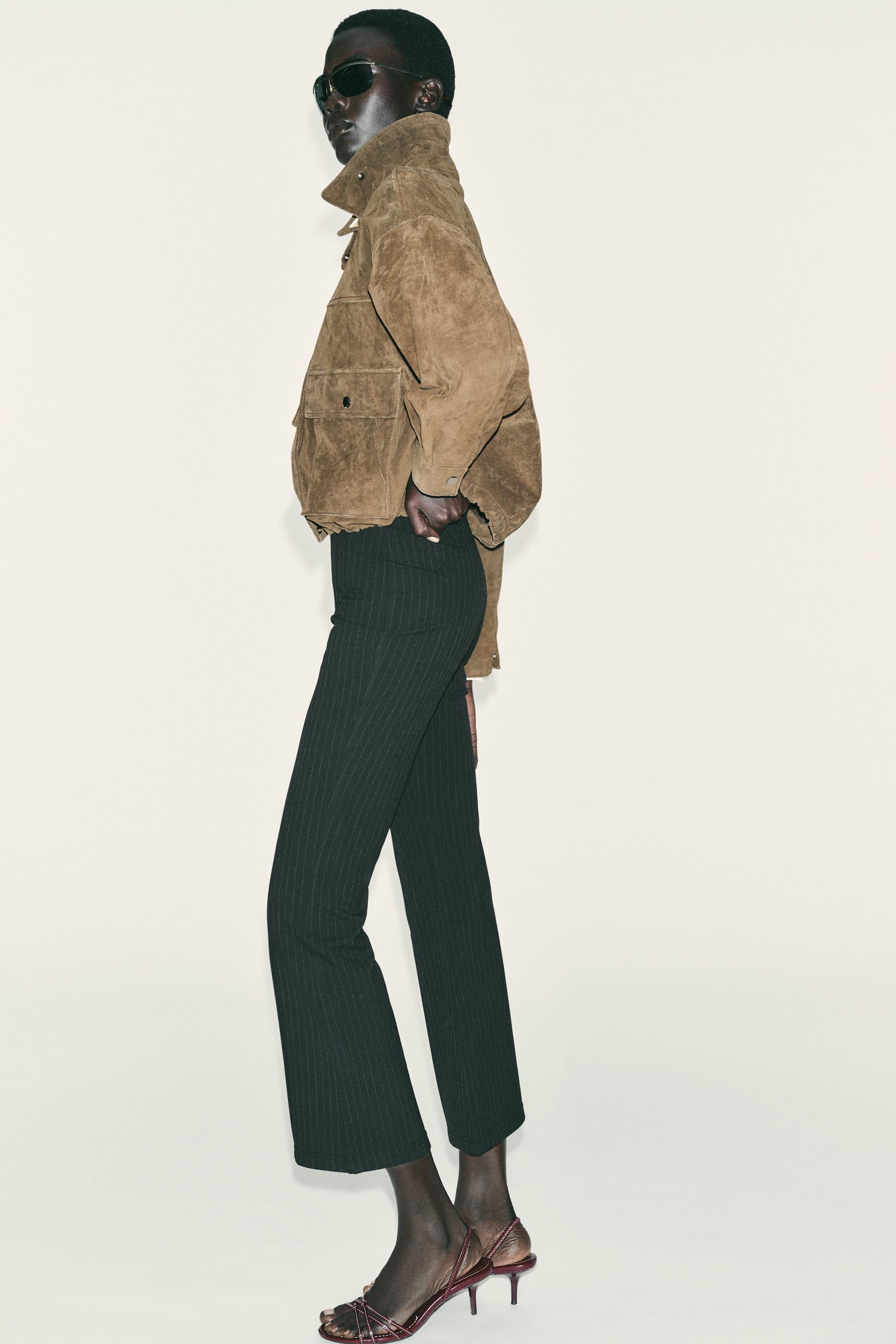 STRIPED MINI FLARE LEGGINGS