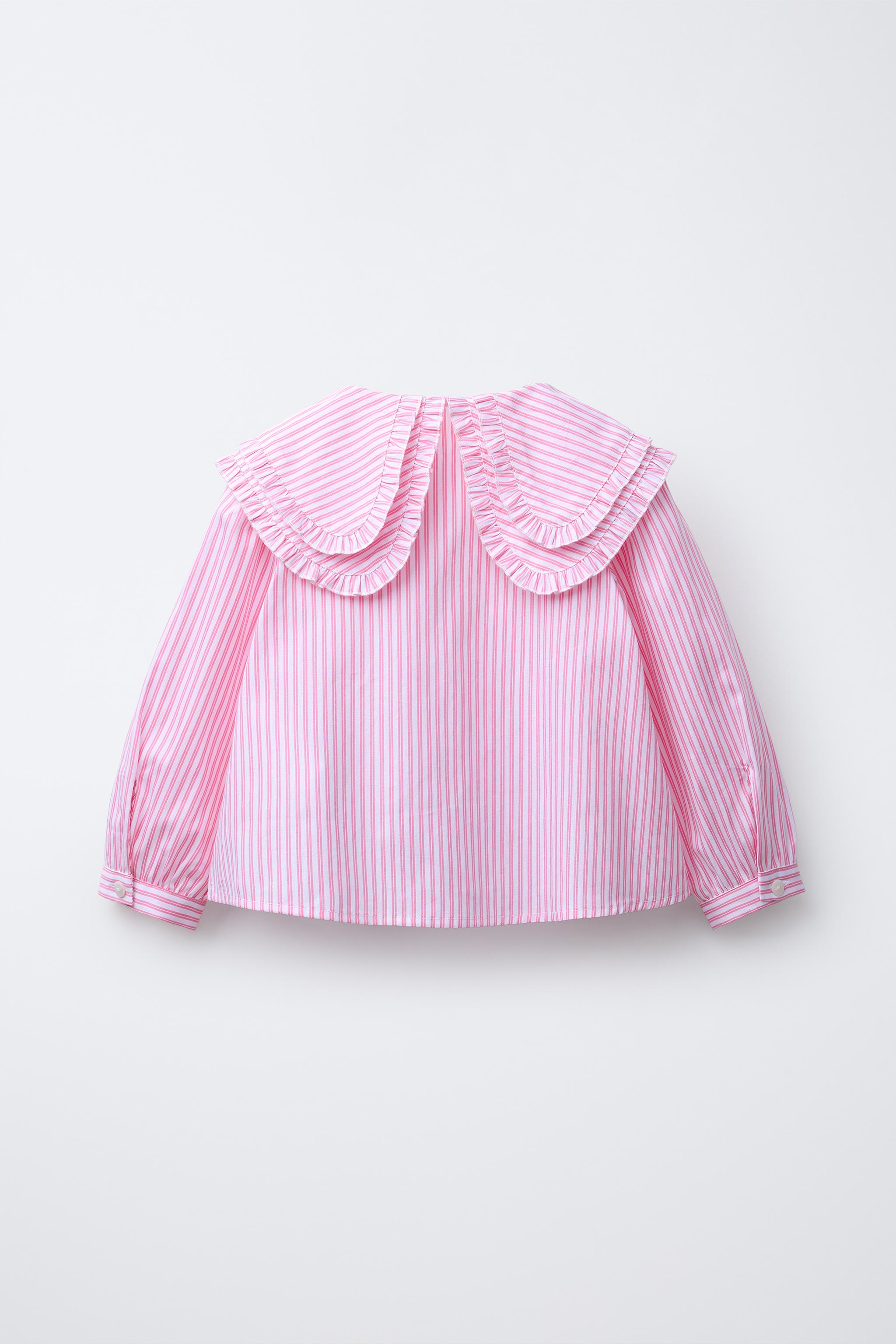 STRIPED DOUBLE COLLAR SHIRT
