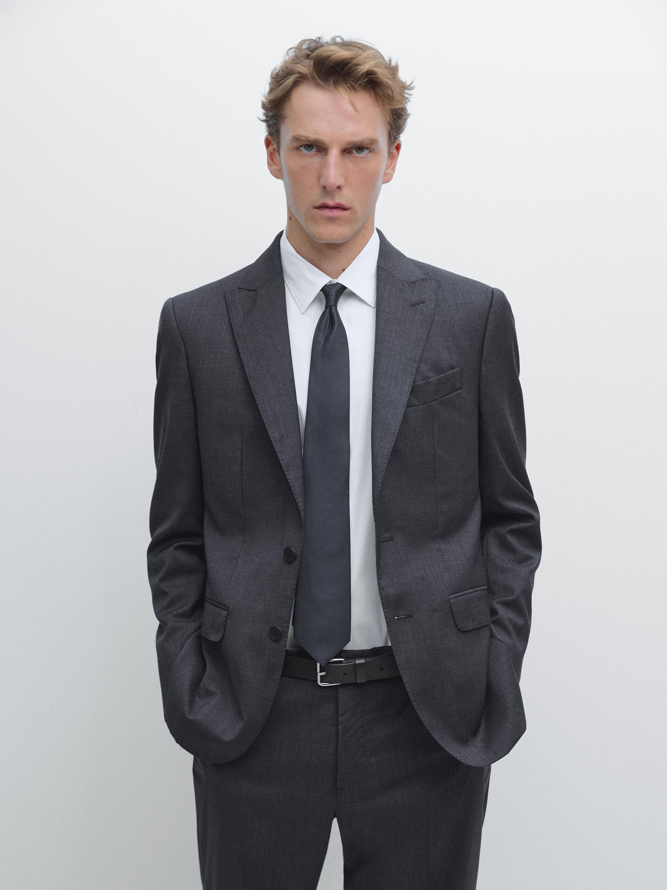 100% wool suit blazer