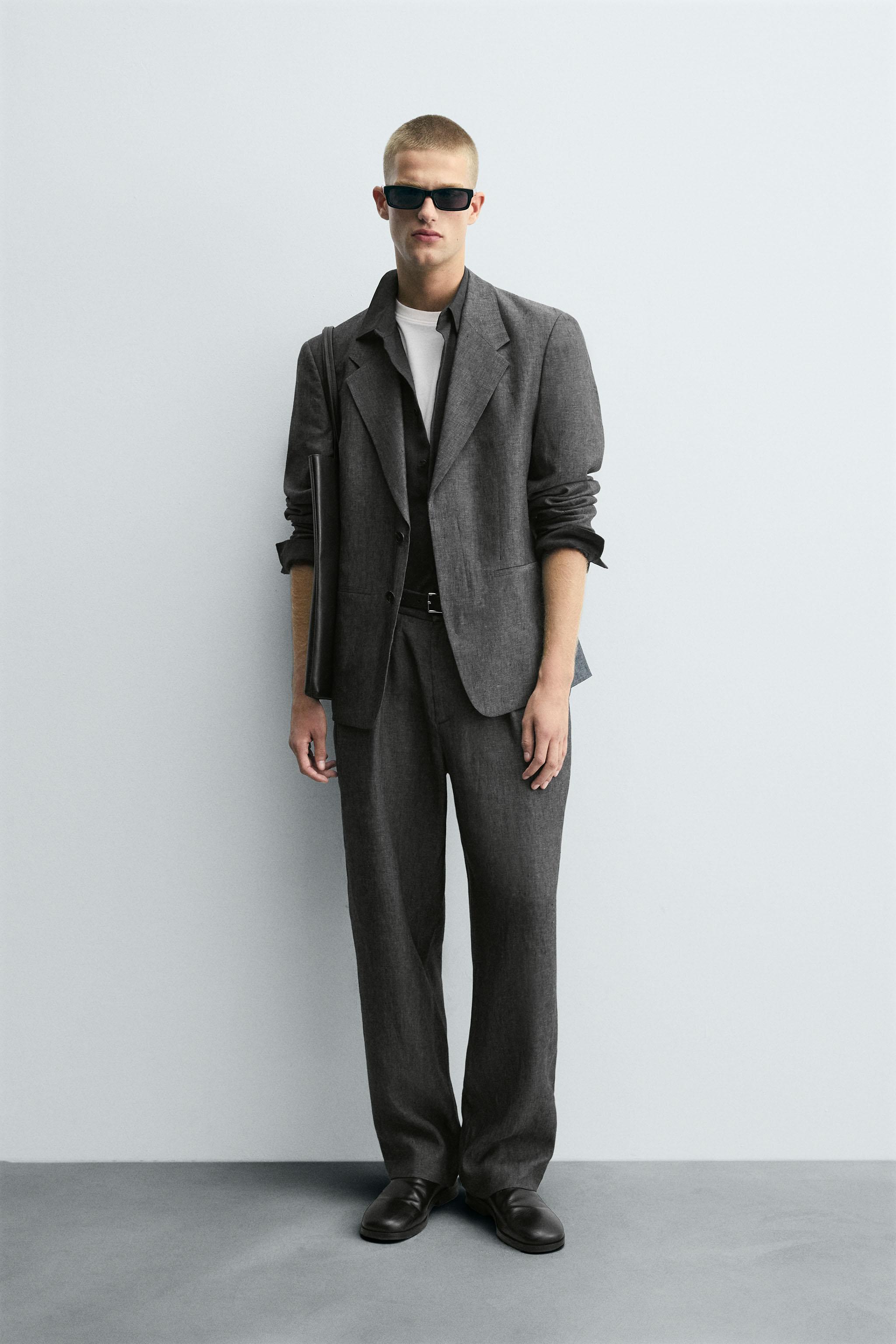 100% LINEN SUIT PANTS