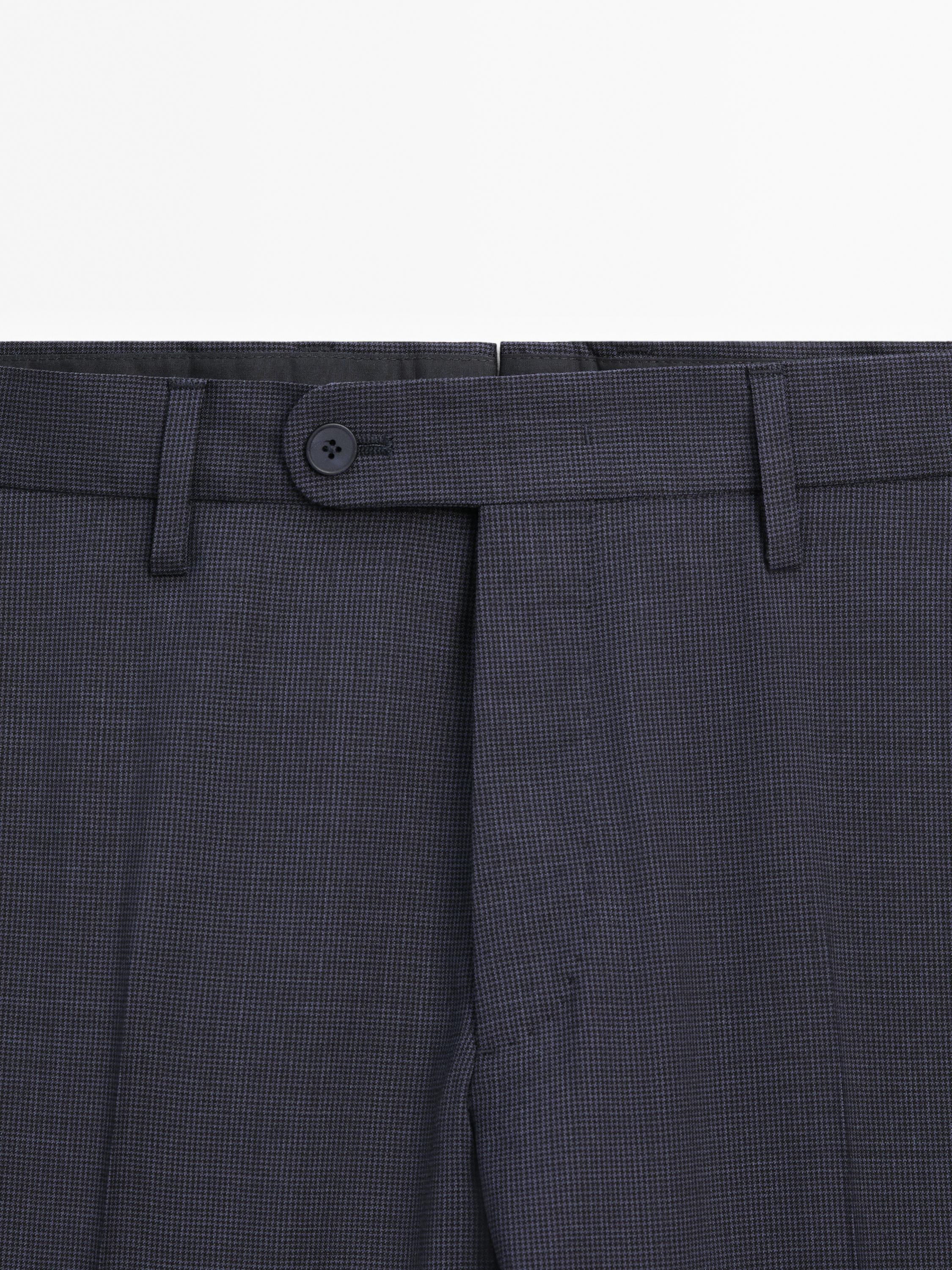 Houndstooth suit trousers