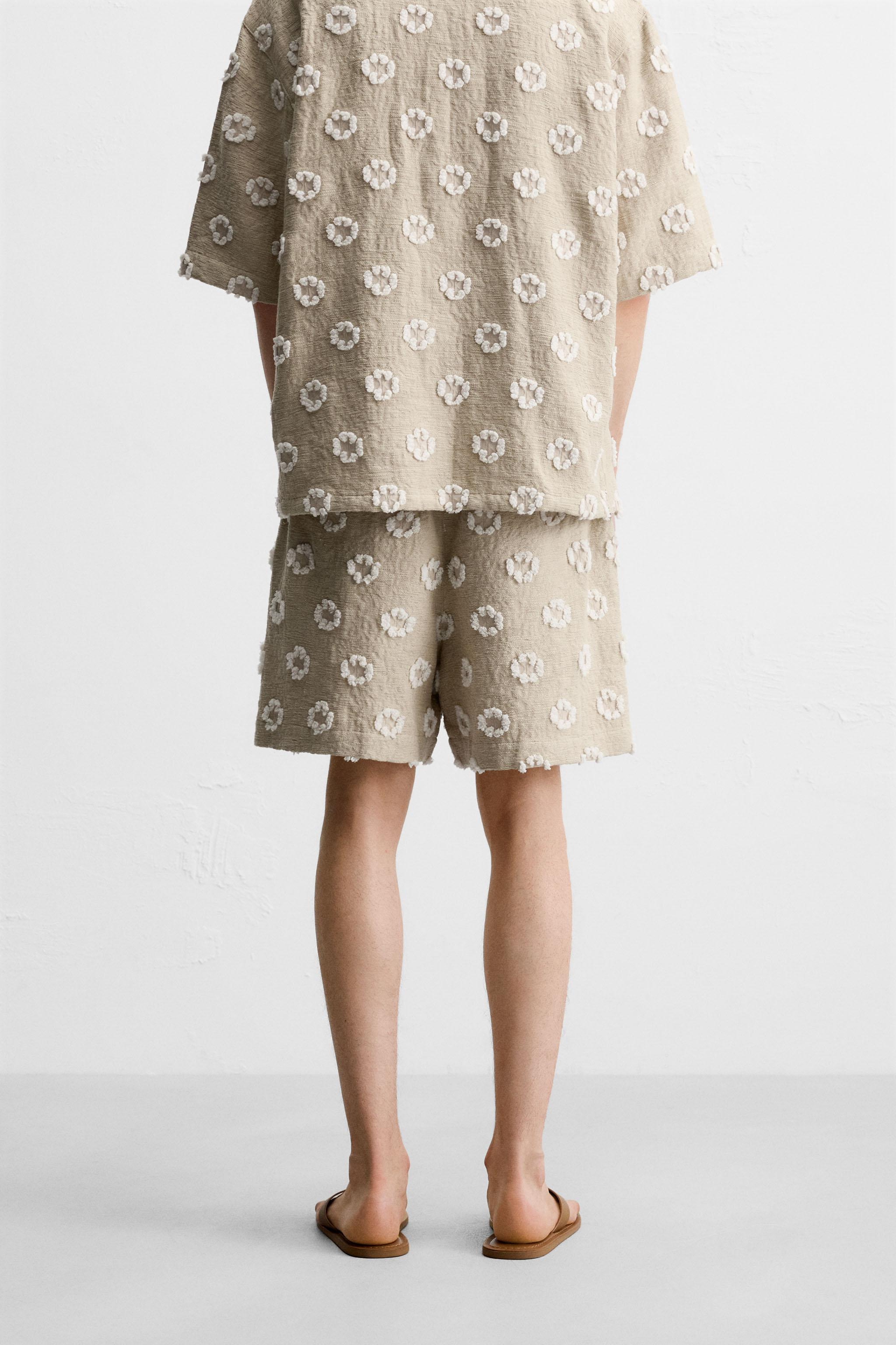 JACQUARD TEXTURED SHORTS