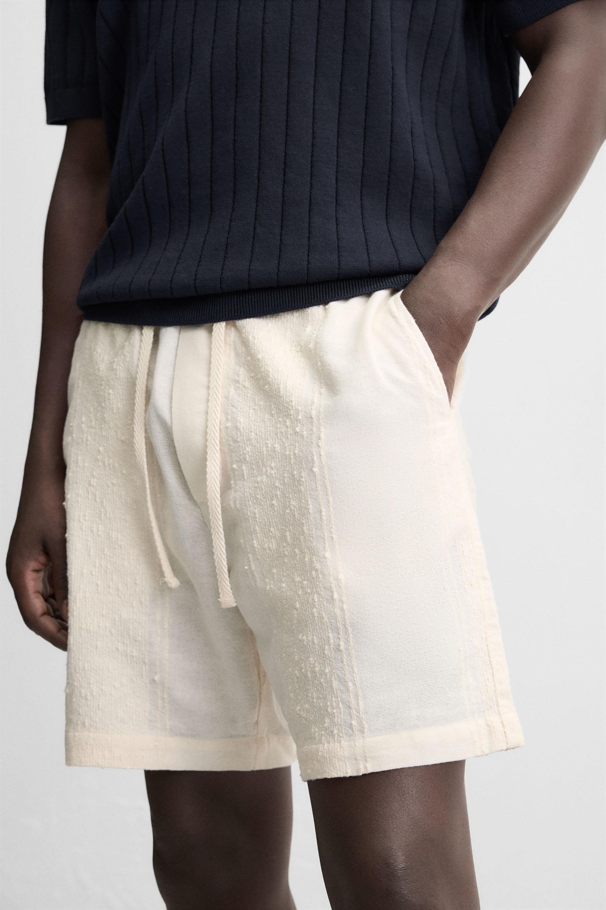 JACQUARD TEXTURED SHORTS