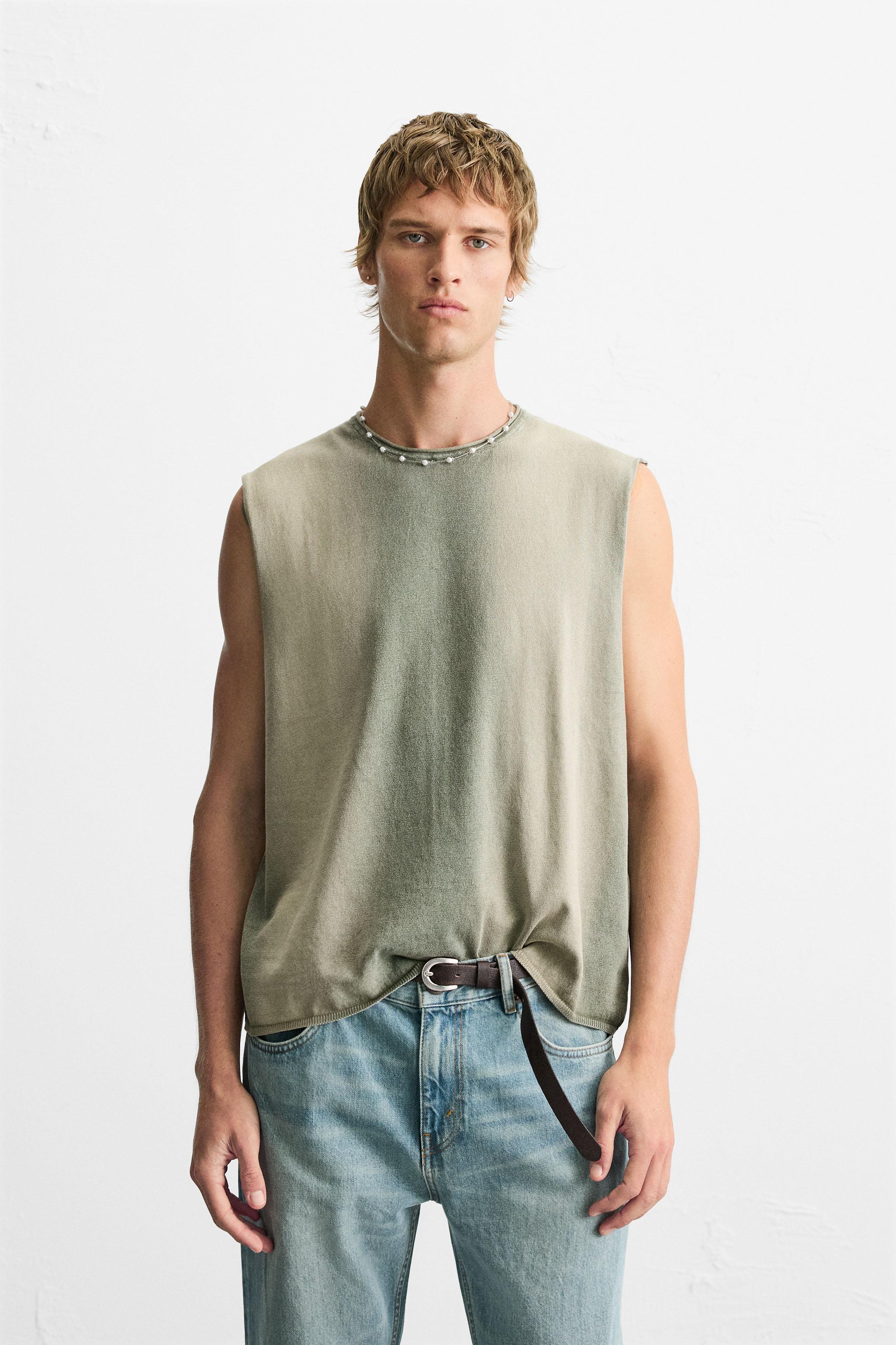 WASHED KNIT TANK TOP
