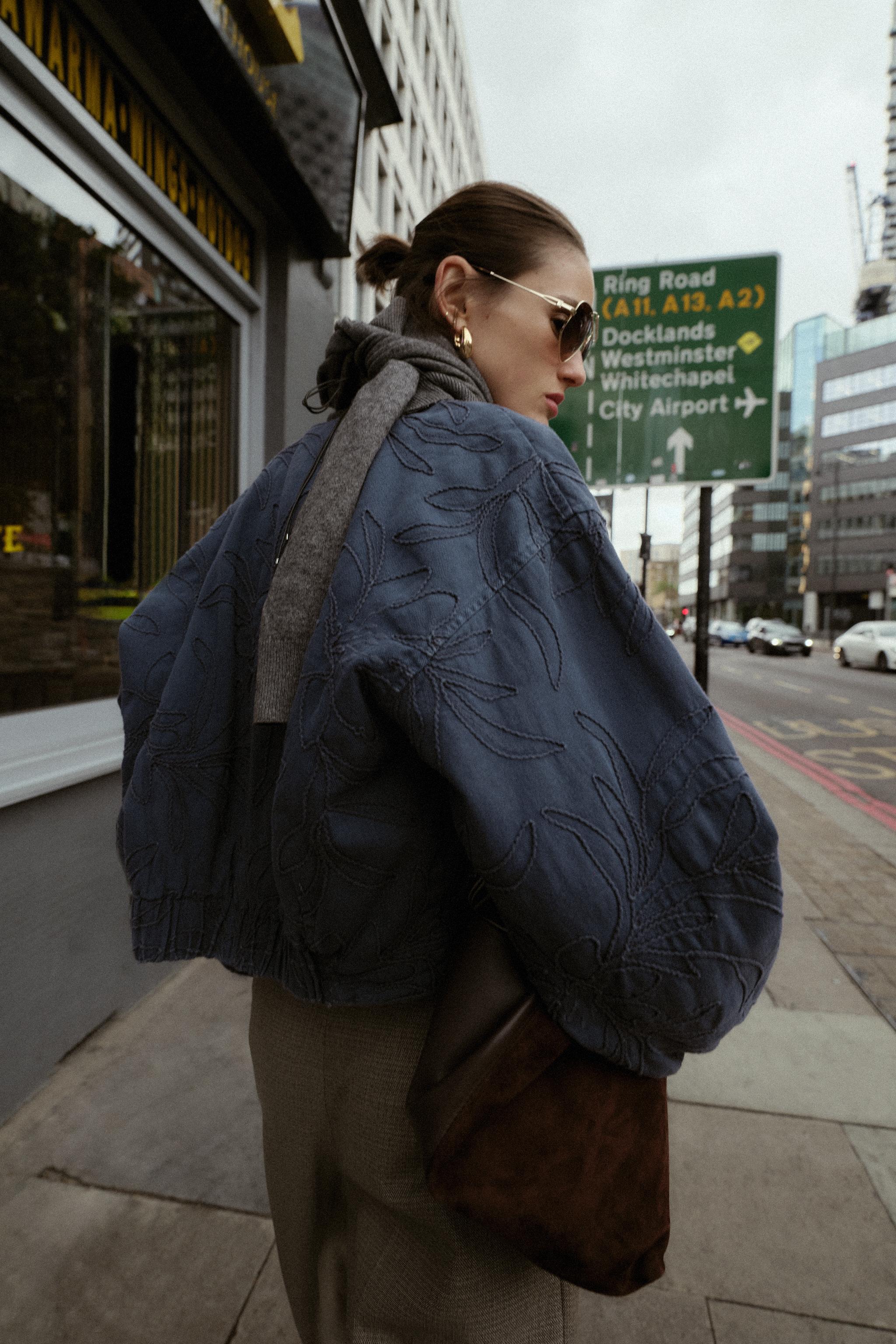 EMBROIDERED BOMBER JACKET