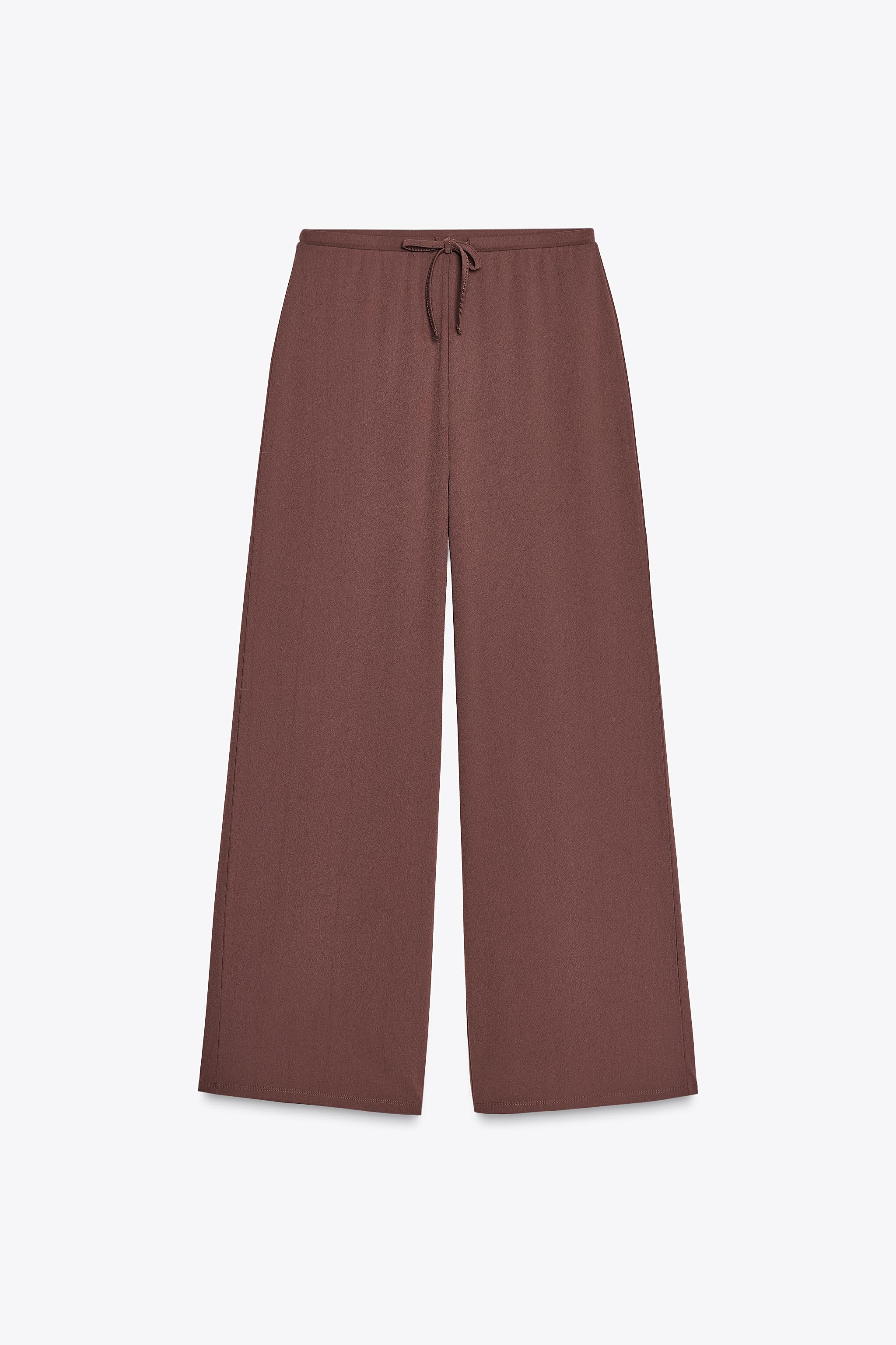 TEXTURED STRAIGHT LEG PANTS