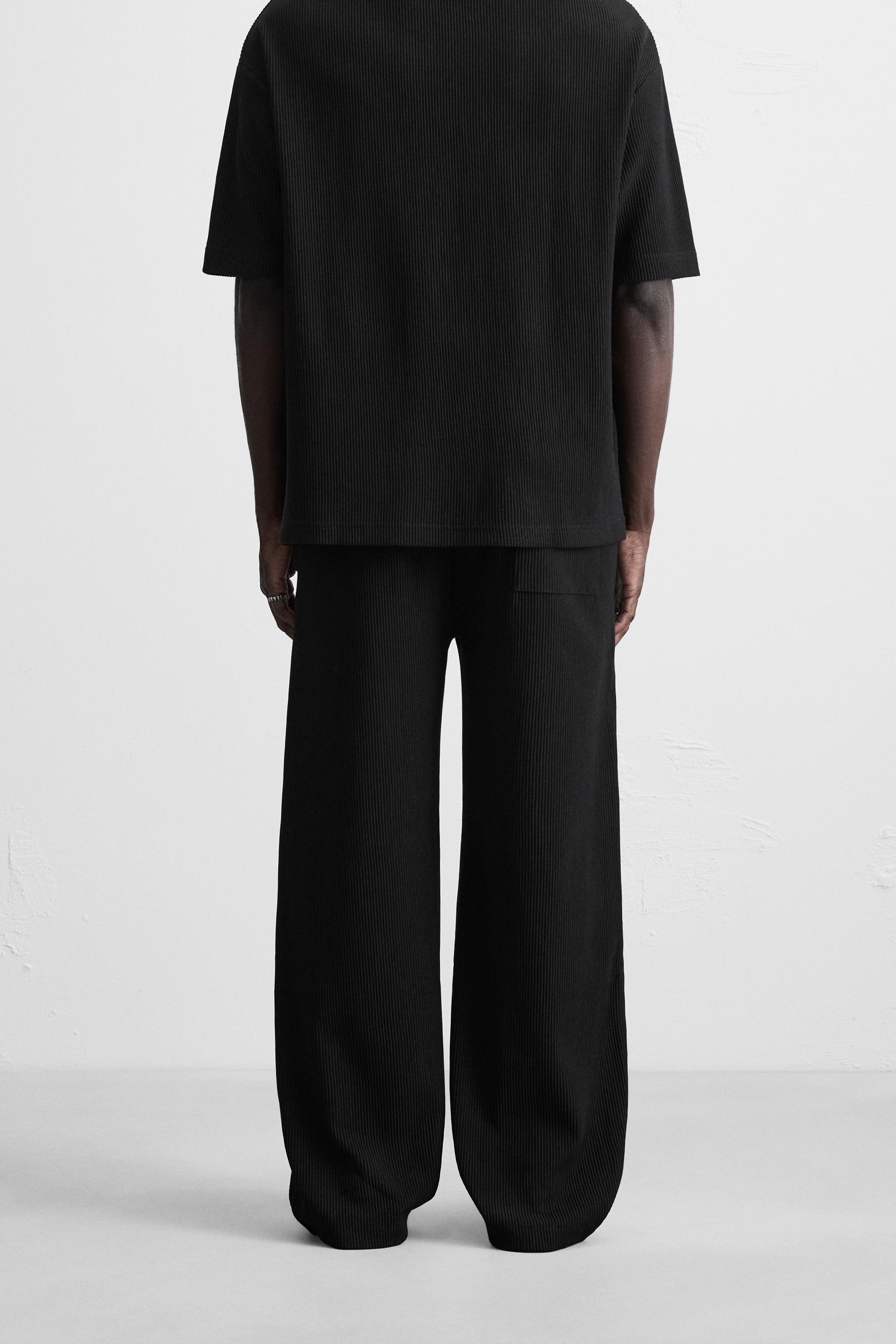 VERTICAL TEXTURED JOGGER PANTS