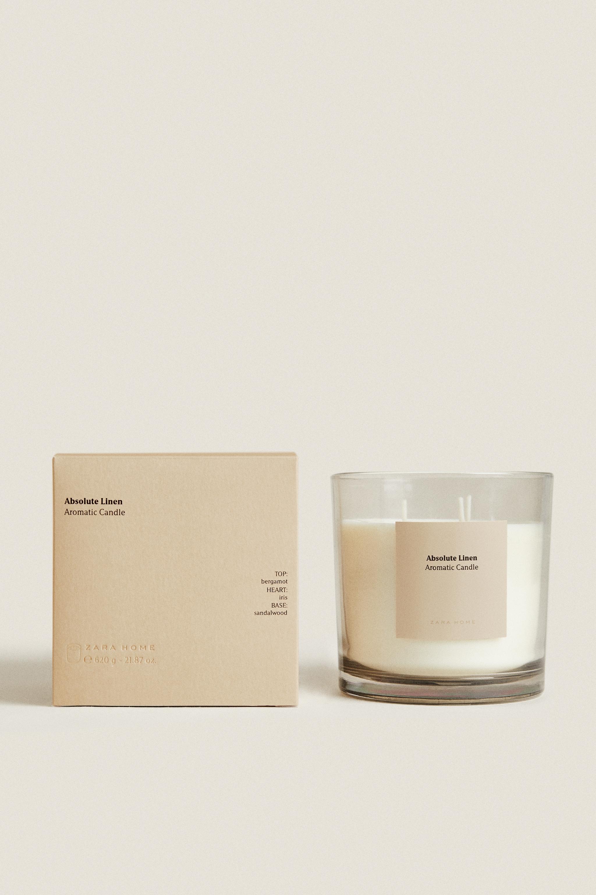 (620 G) ABSOLUTE LINEN SCENTED CANDLE
