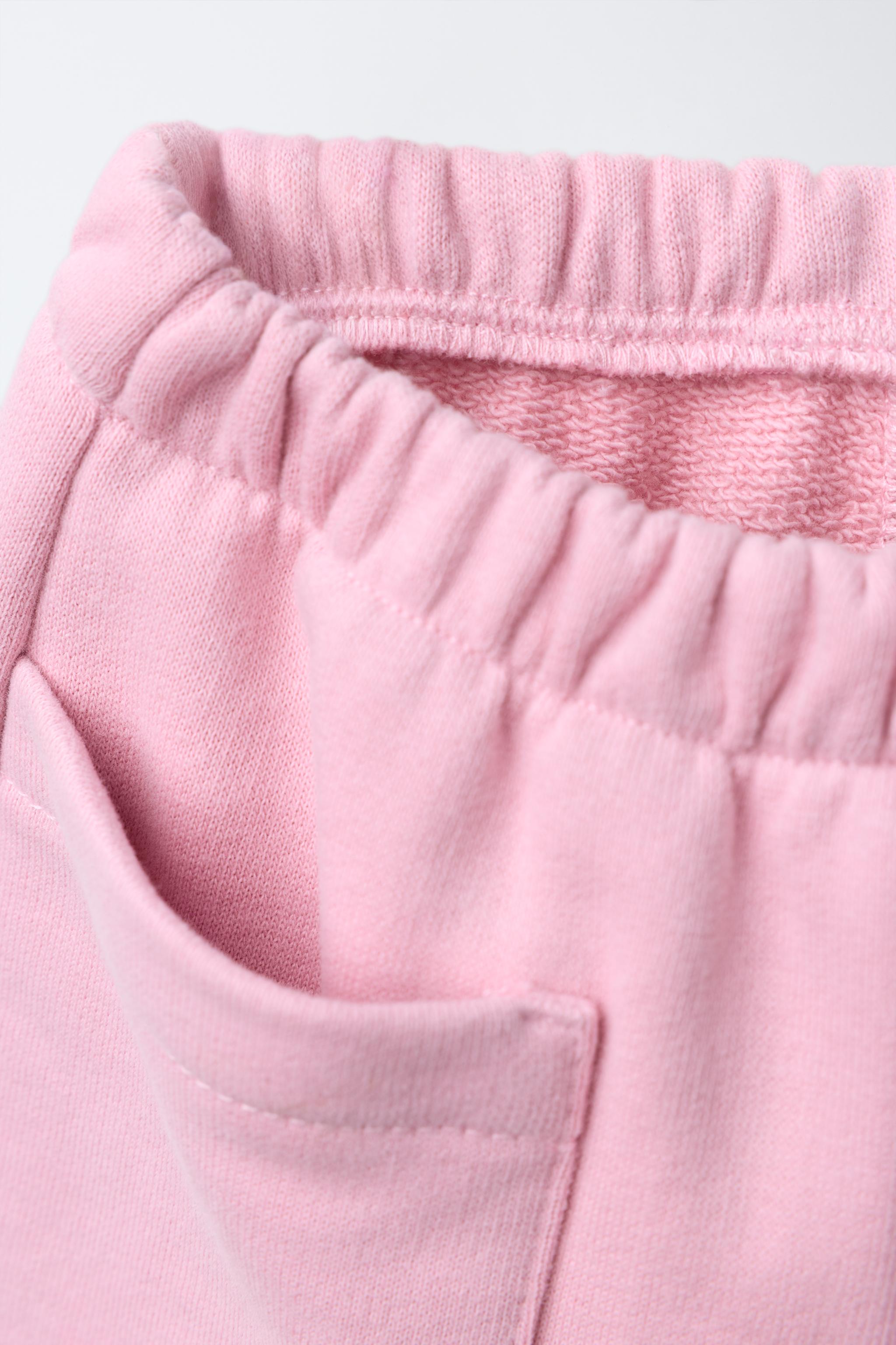 LABEL DETAIL BAGGY PLUSH PANTS