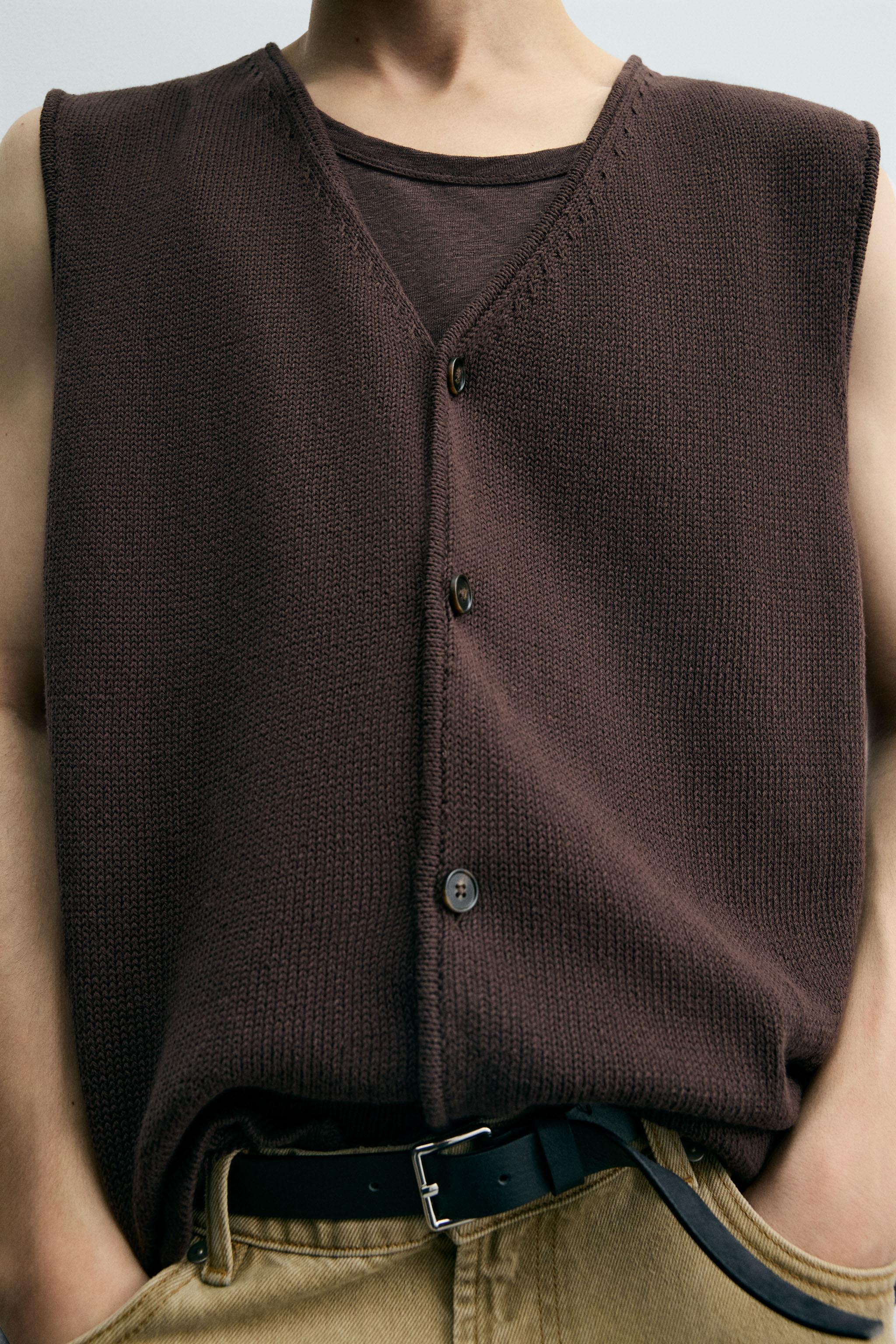 COTTON KNIT VEST