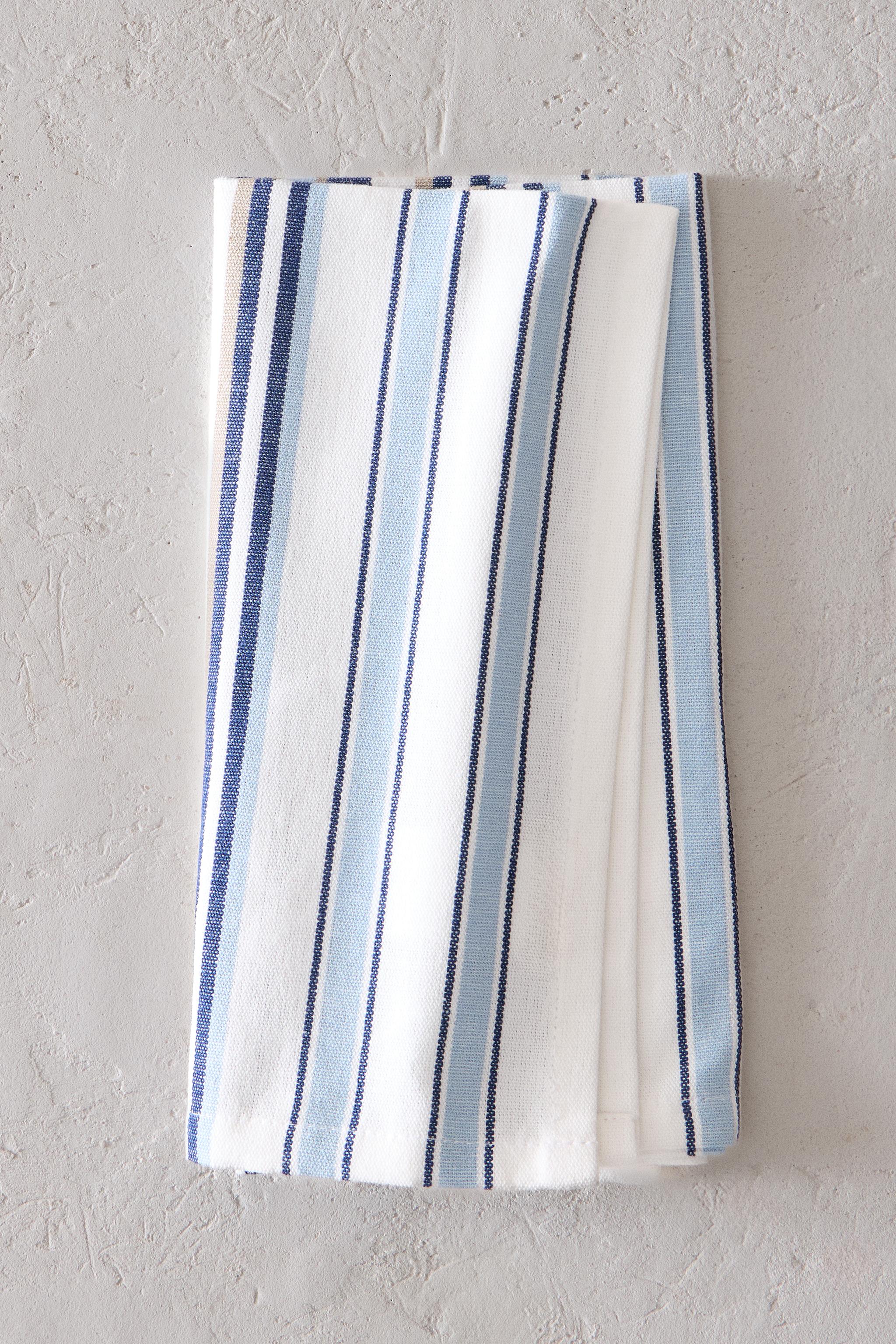 SET OF NAPKINS WITH IRREGULAR STRIPES (SET OF 2)