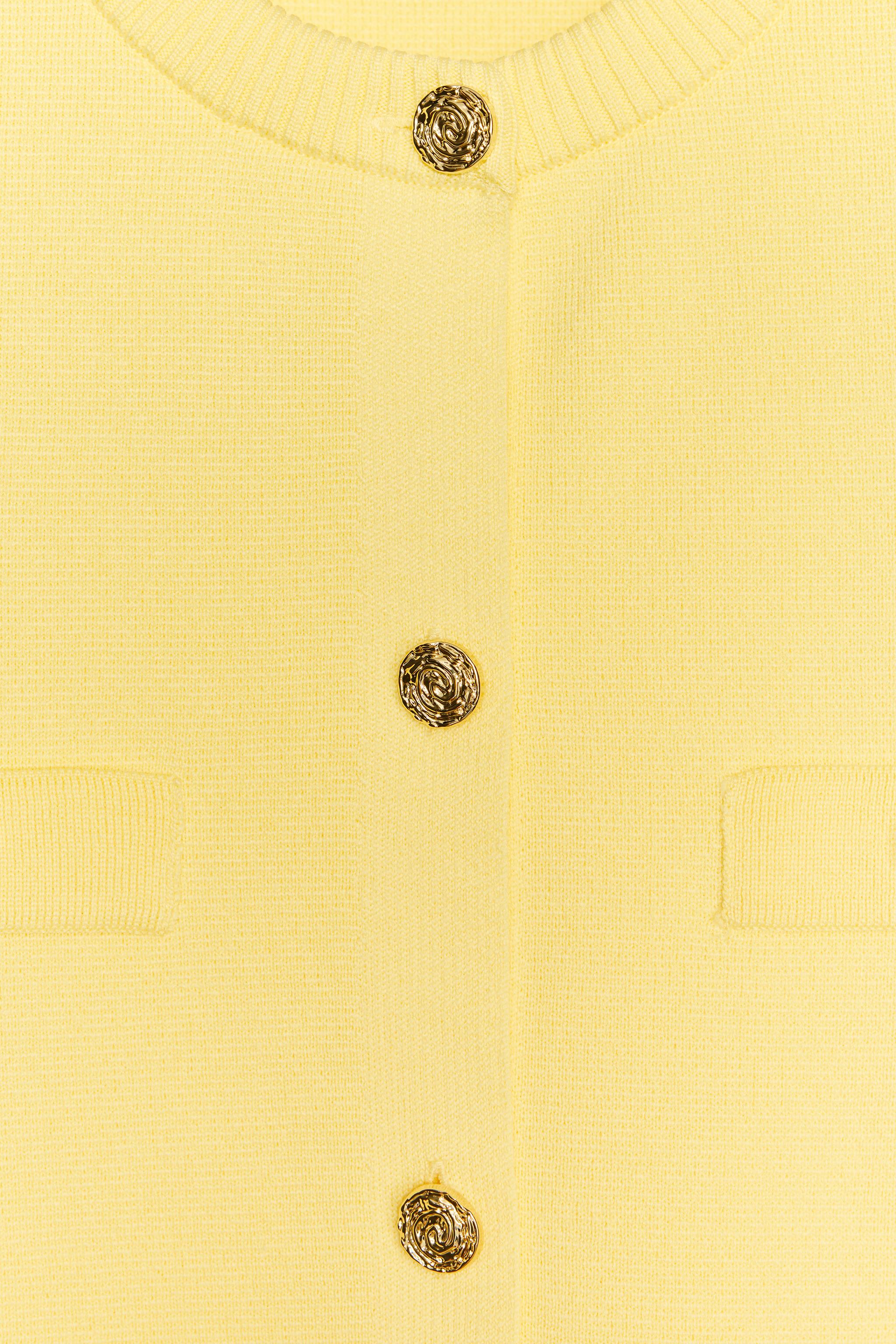 SHORT SLEEVE KNIT CARDIGAN