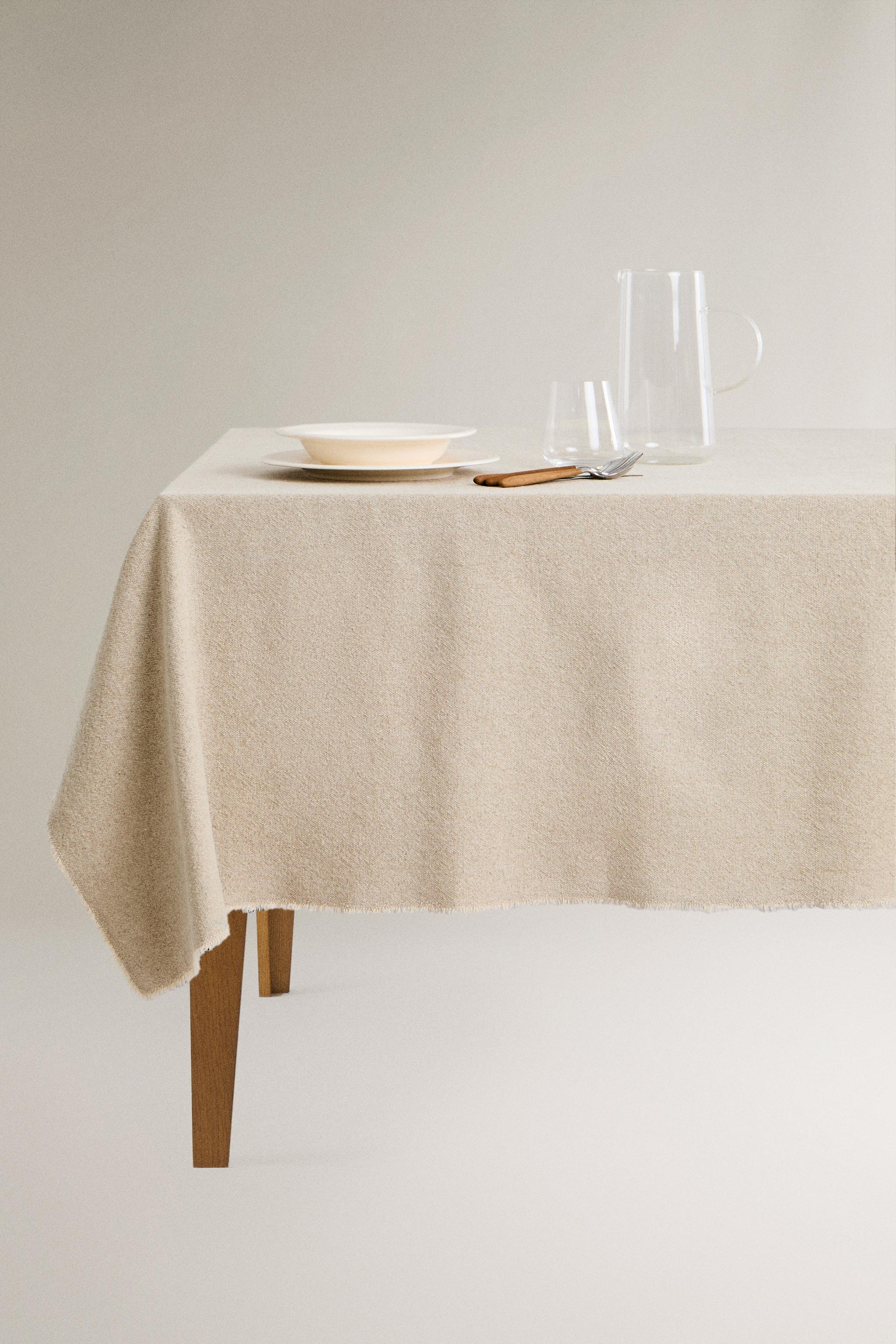 RUSTIC LINEN TABLECLOTH