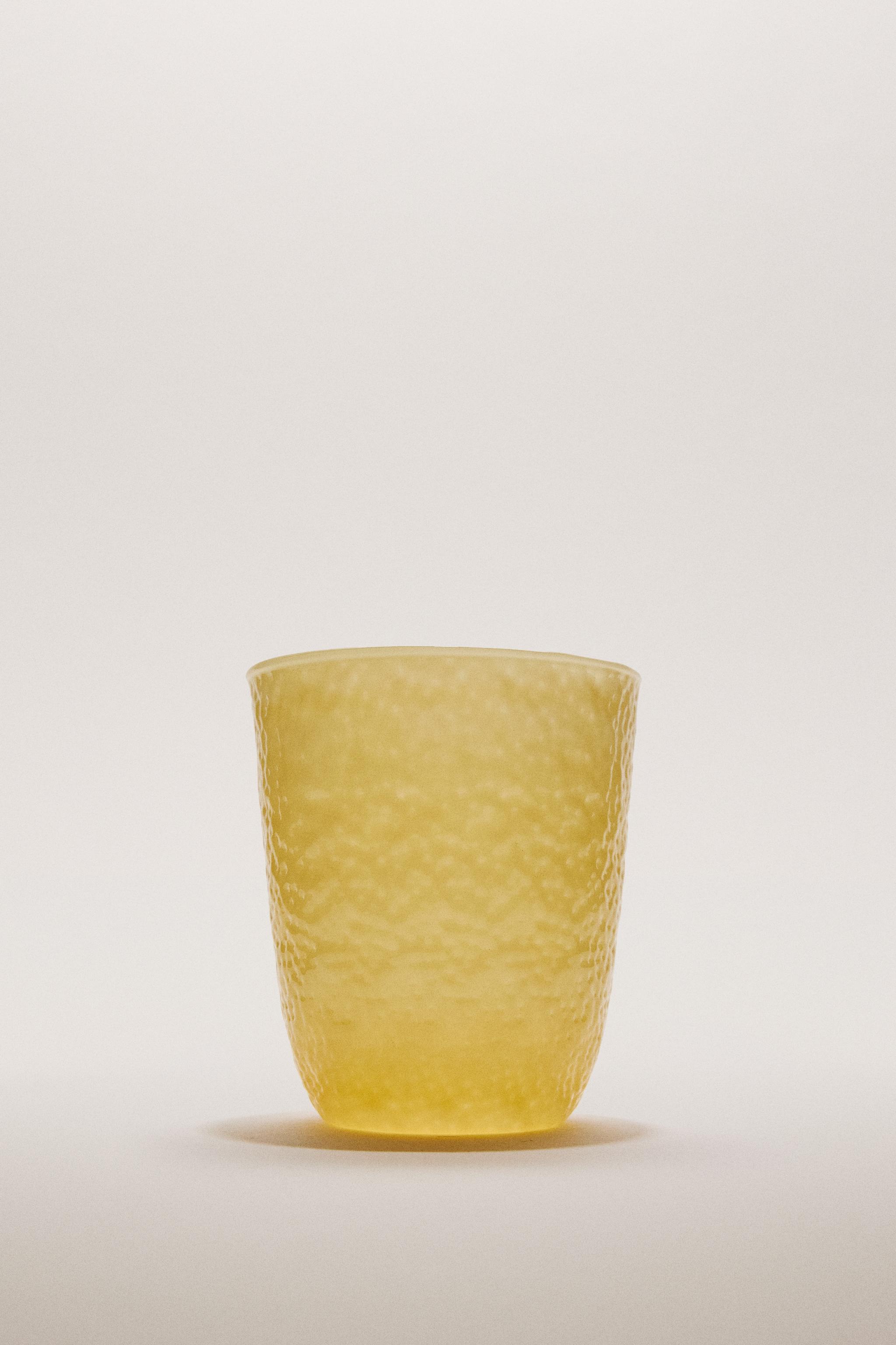 TEXTURED BOROSILICATE GLASS TUMBLER