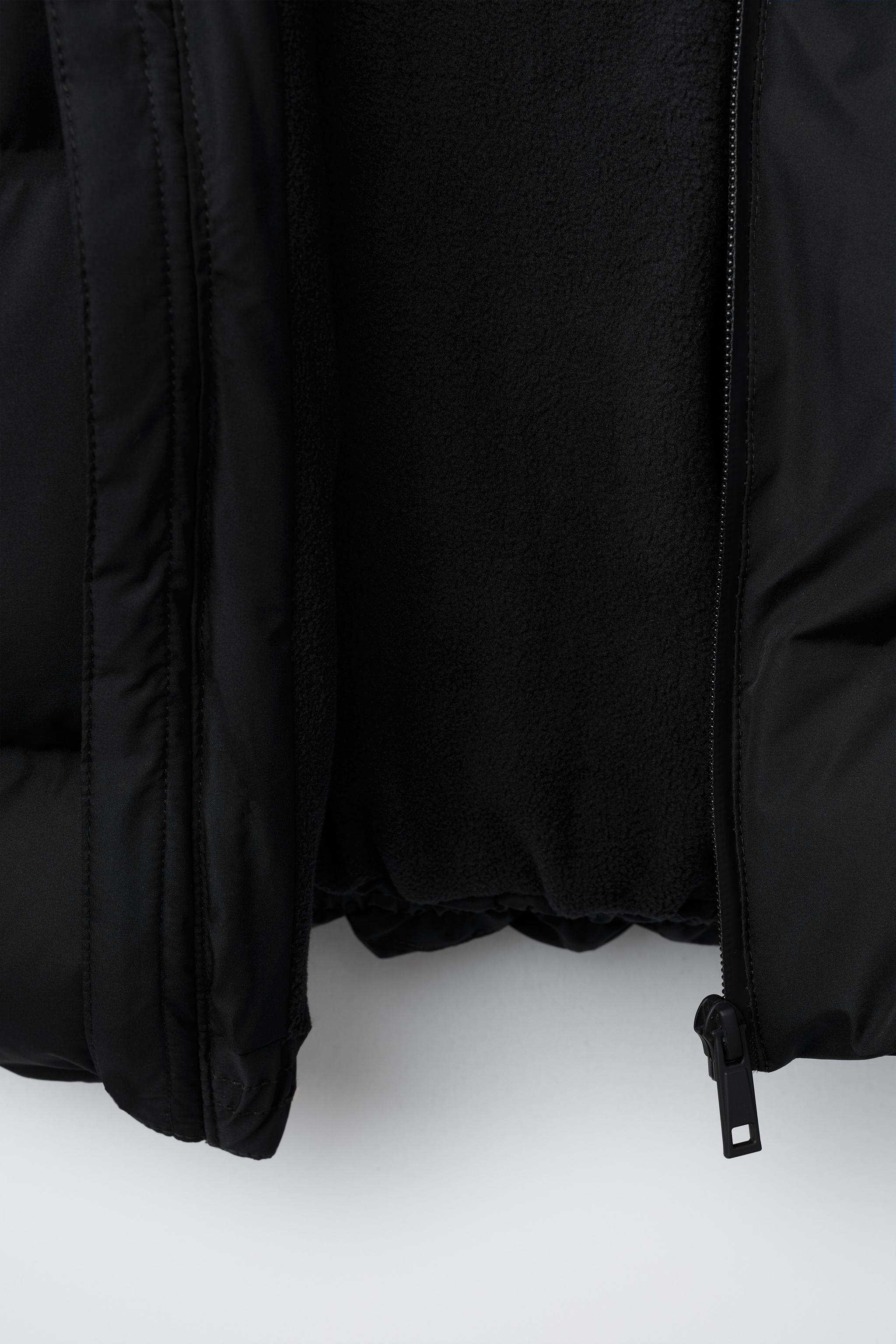 WATER REPELLENT HOODED PUFFER JACKET