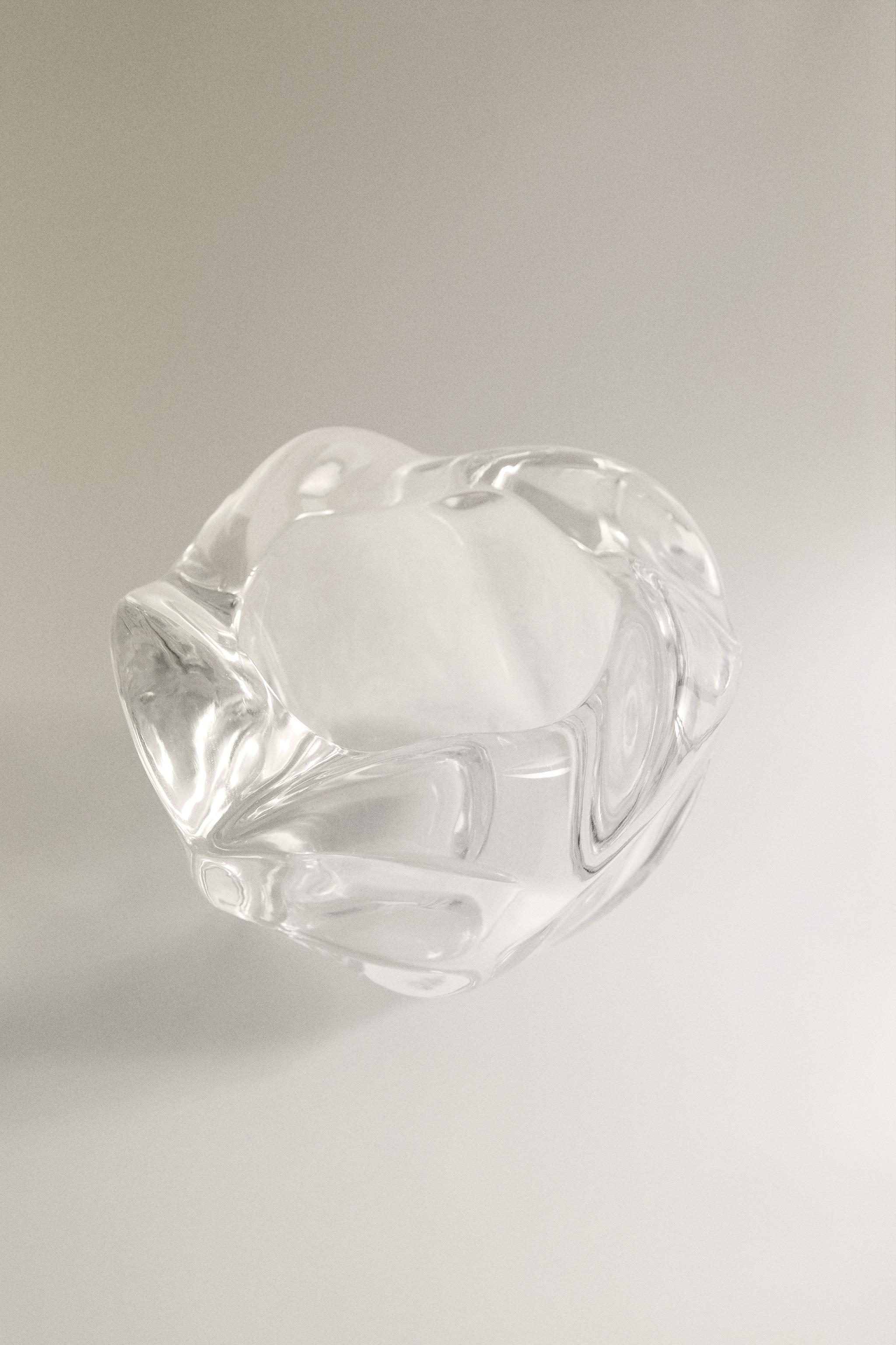 THICK GLASS TEALIGHT HOLDER