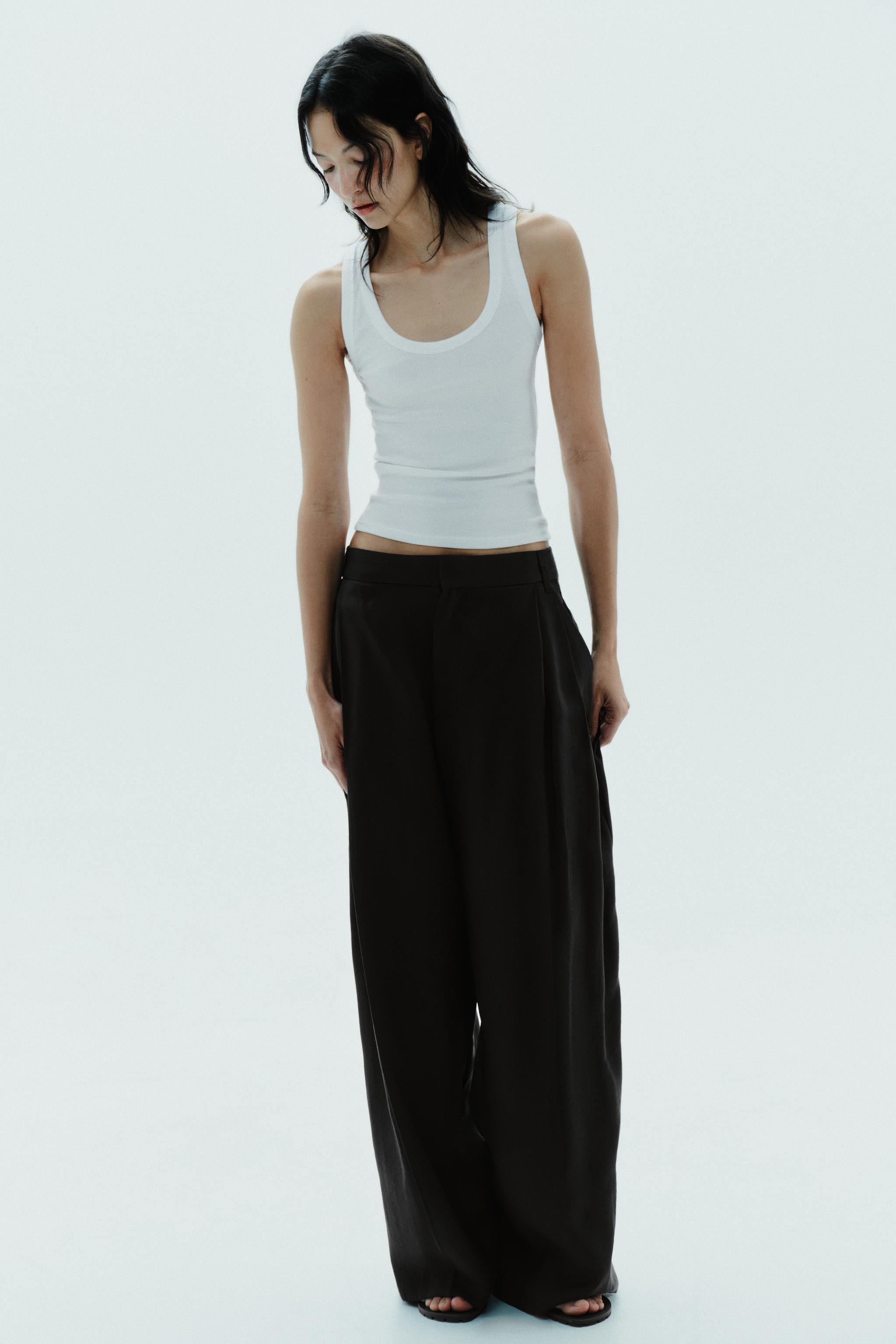 DOUBLE PLEAT FLAP PANTS
