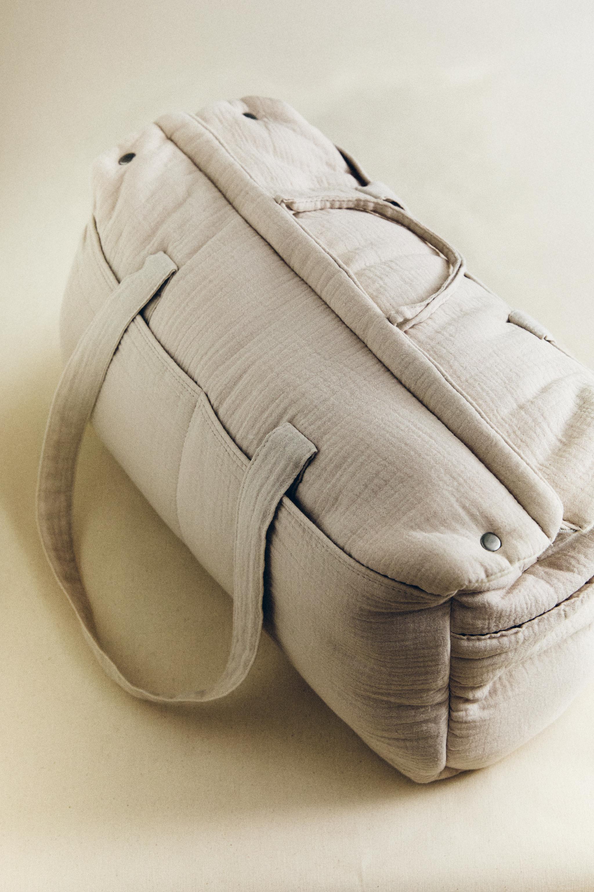 COTTON DIAPER BAG WITH A MOON