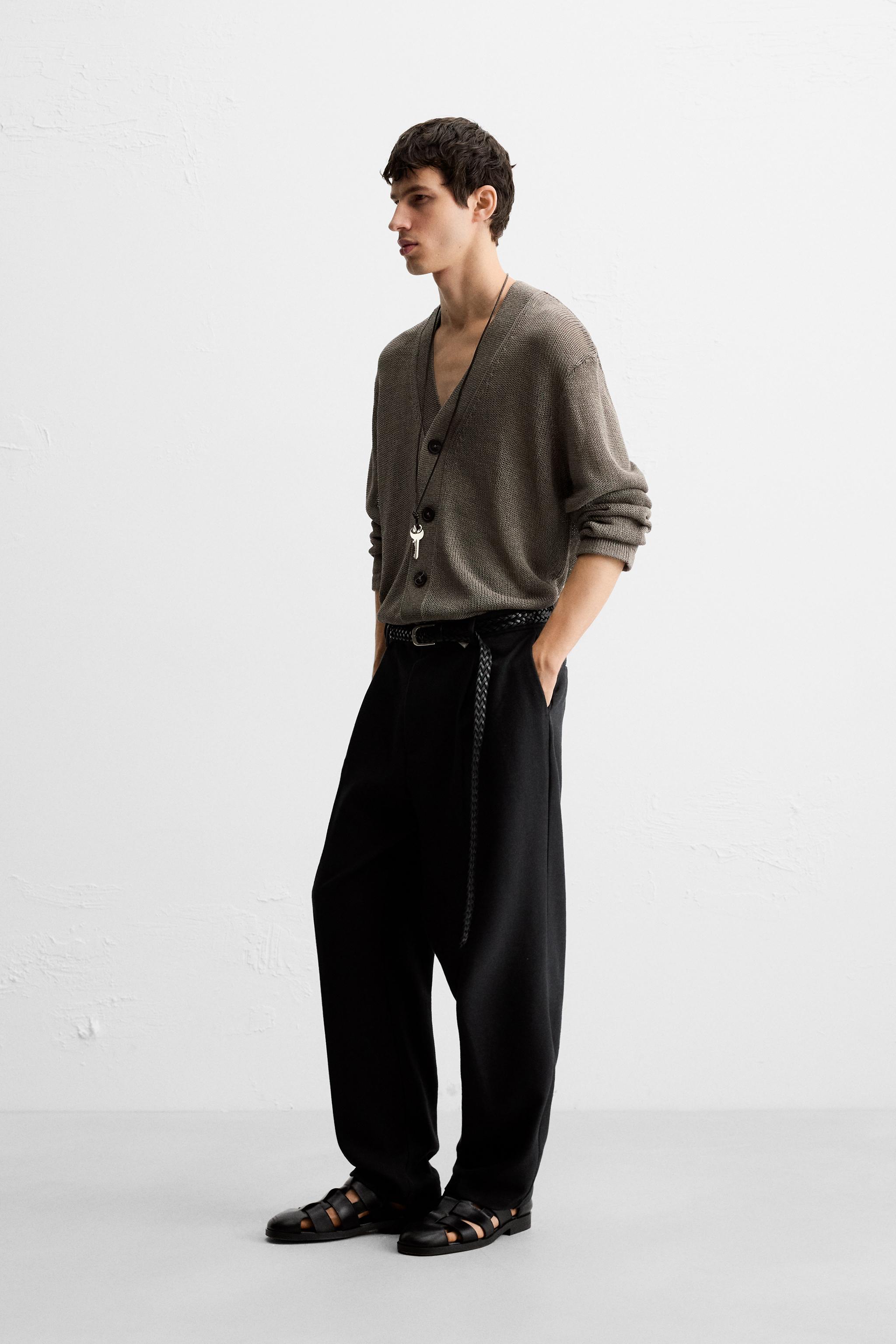 OPEN KNIT TEXTURED CARDIGAN