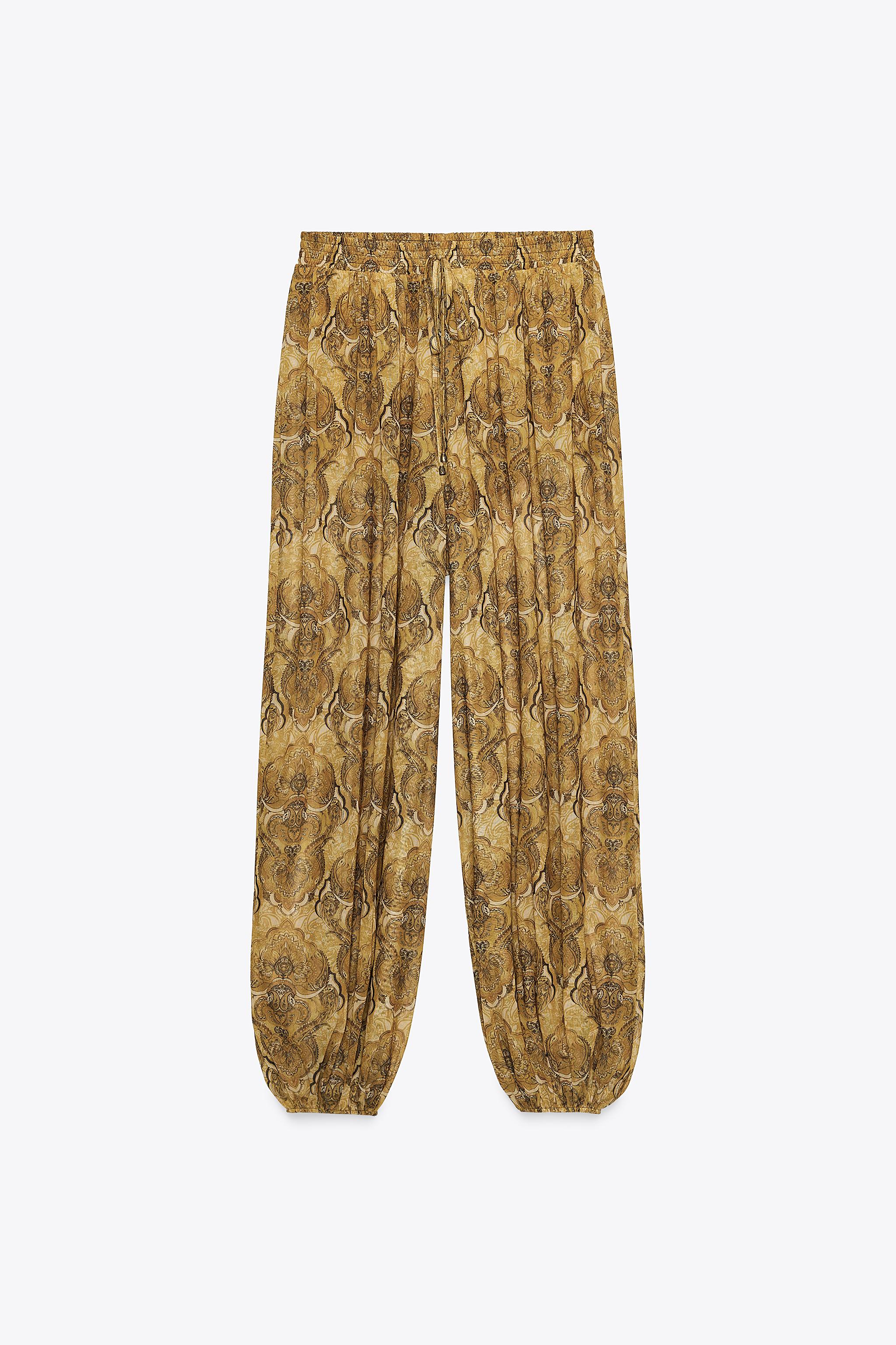 PRINTED BALLOON PANTS