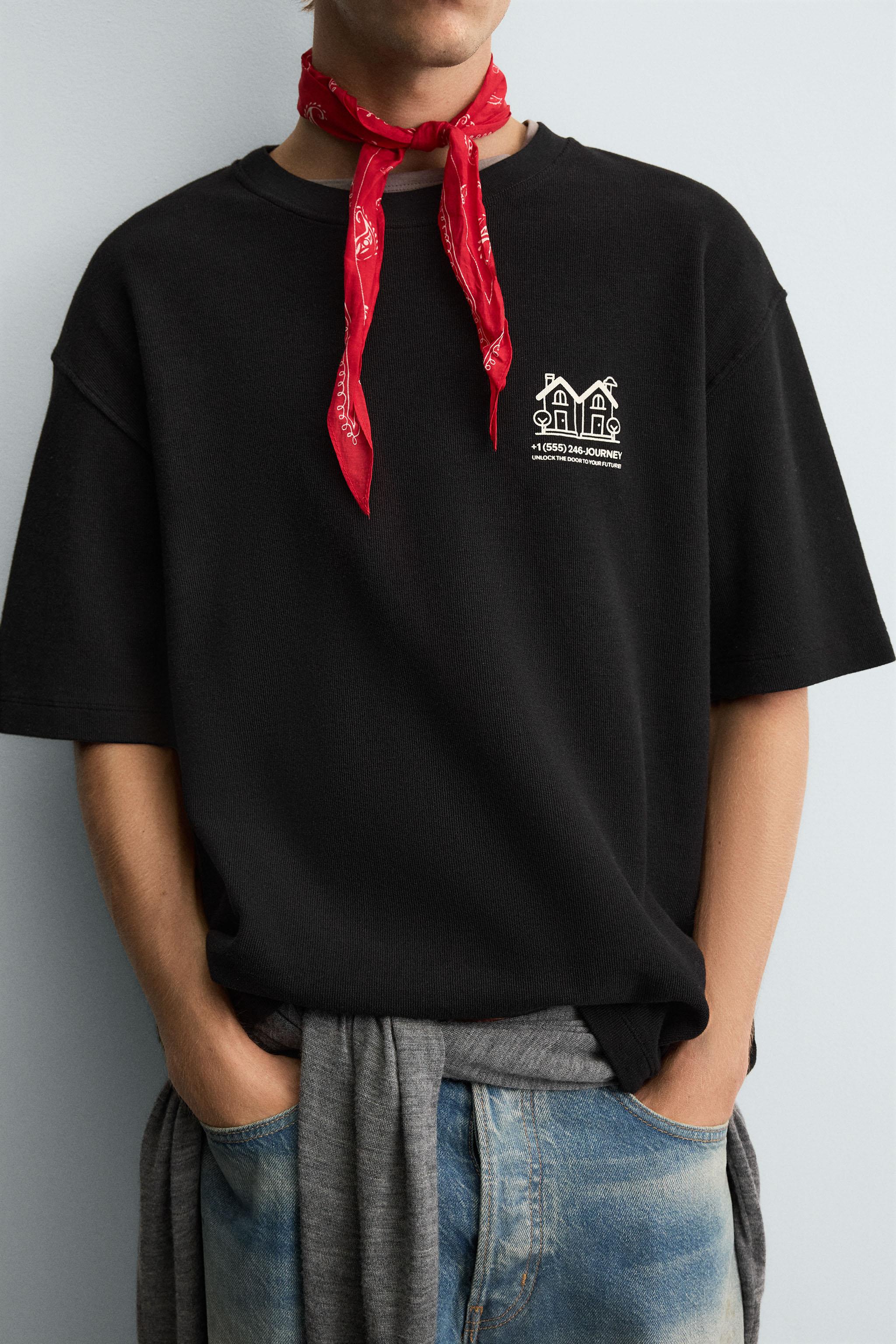 CONTRAST PRINT SWEATSHIRT