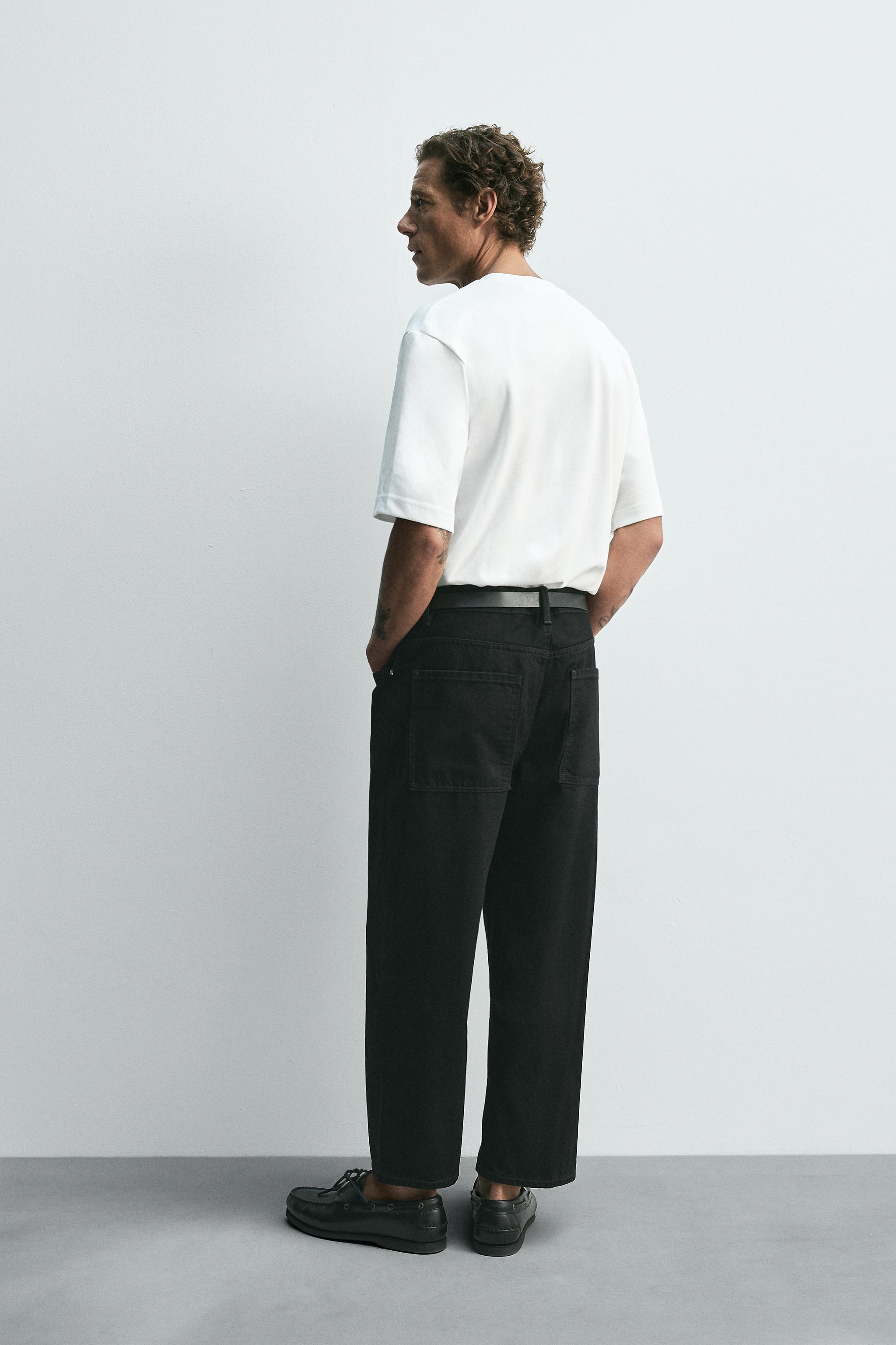 TAPERED WIDE FIT JEANS