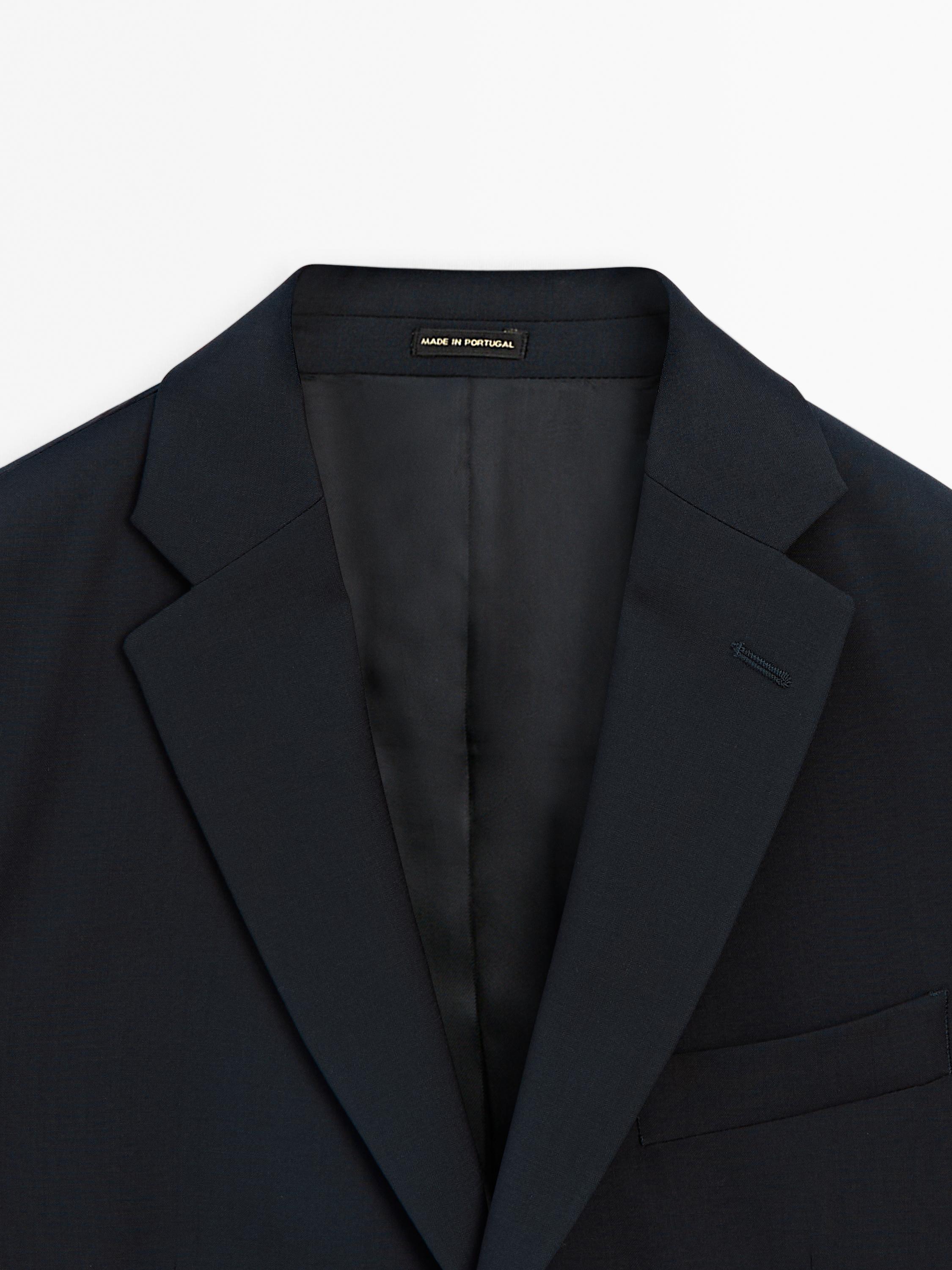 100% wool suit blazer