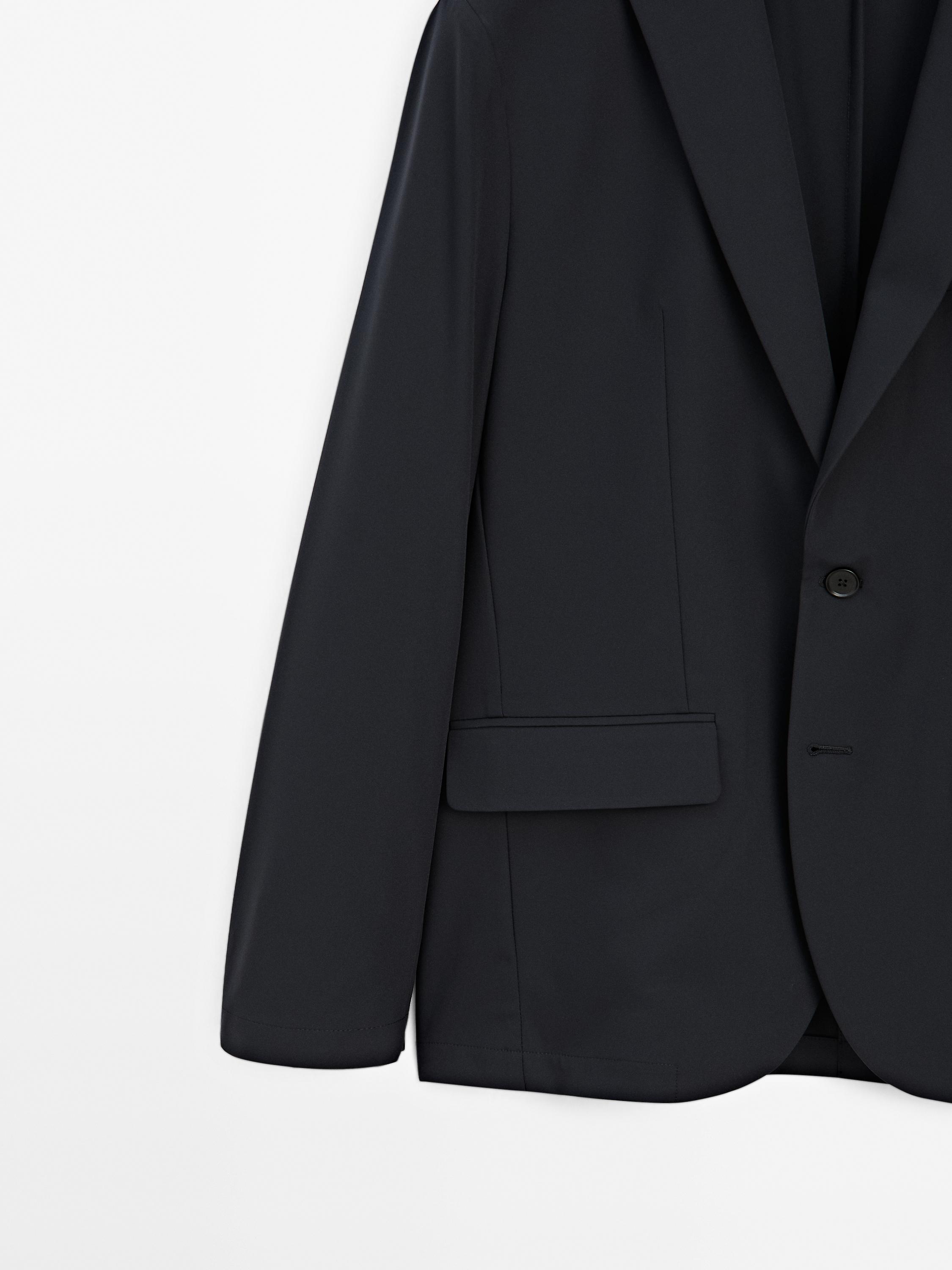 Technical fabric blazer