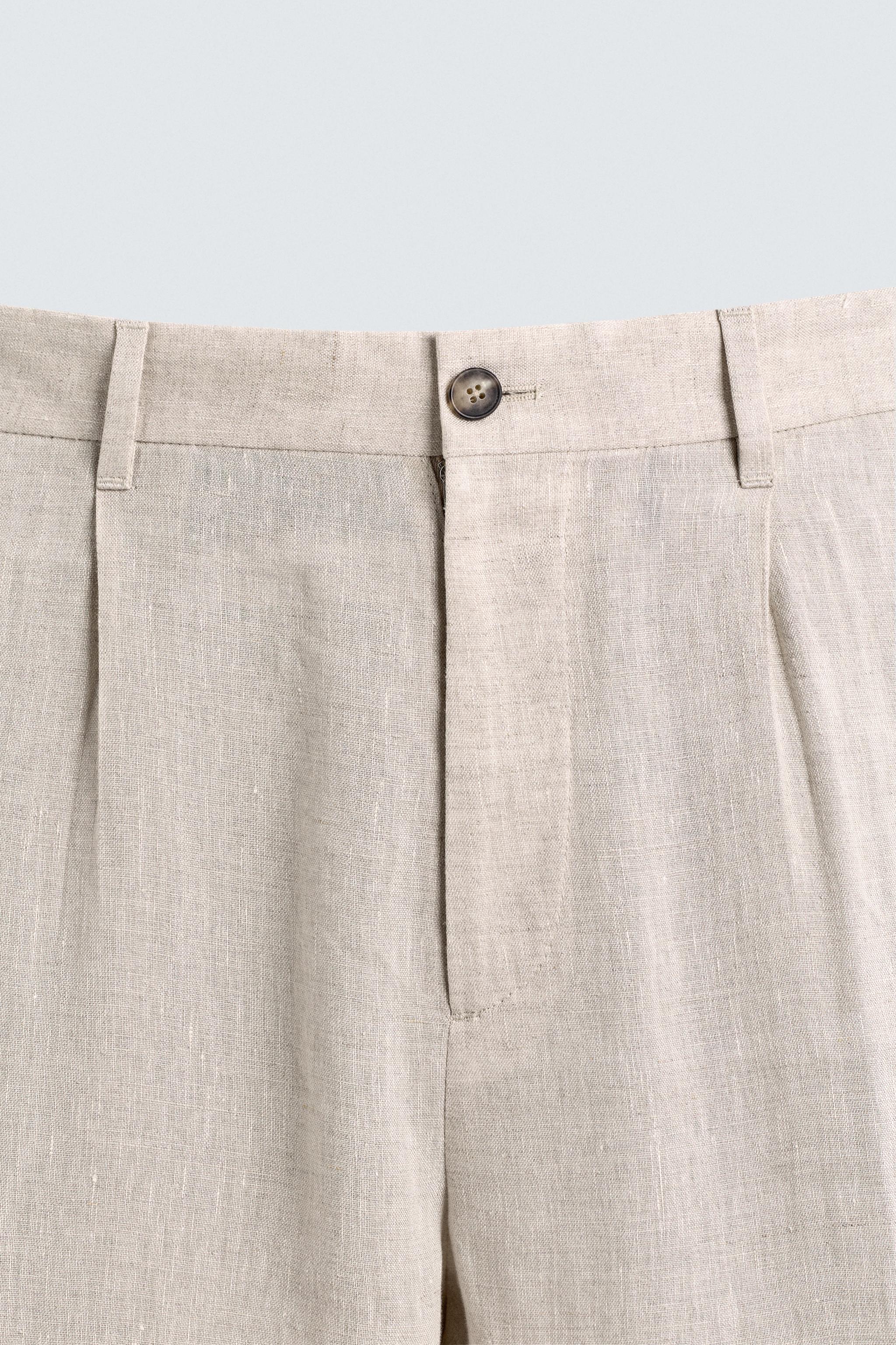 100% LINEN SUIT PANTS