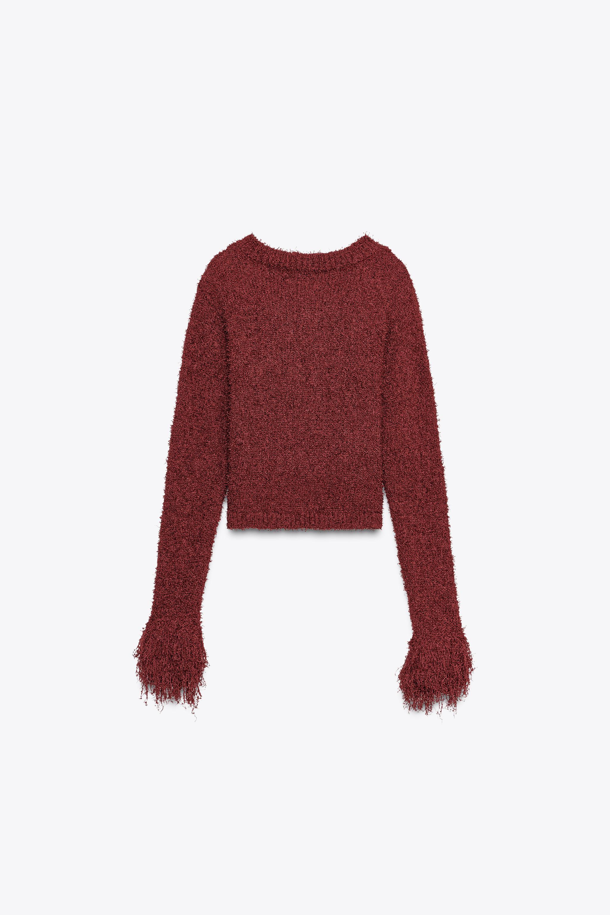 FRINGED KNIT CARDIGAN