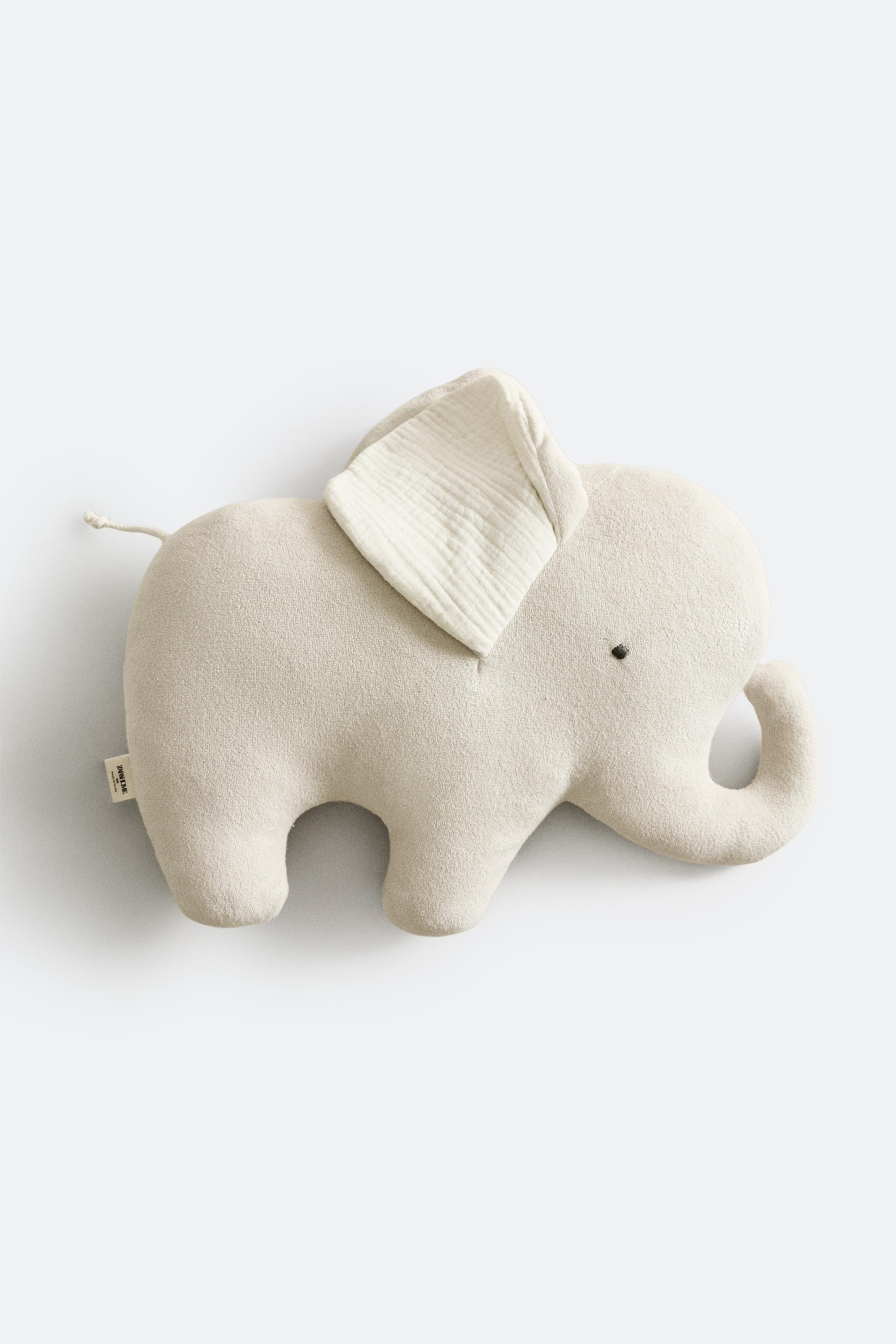 CHILDREN'S ELEPHANT THROW PILLOW
