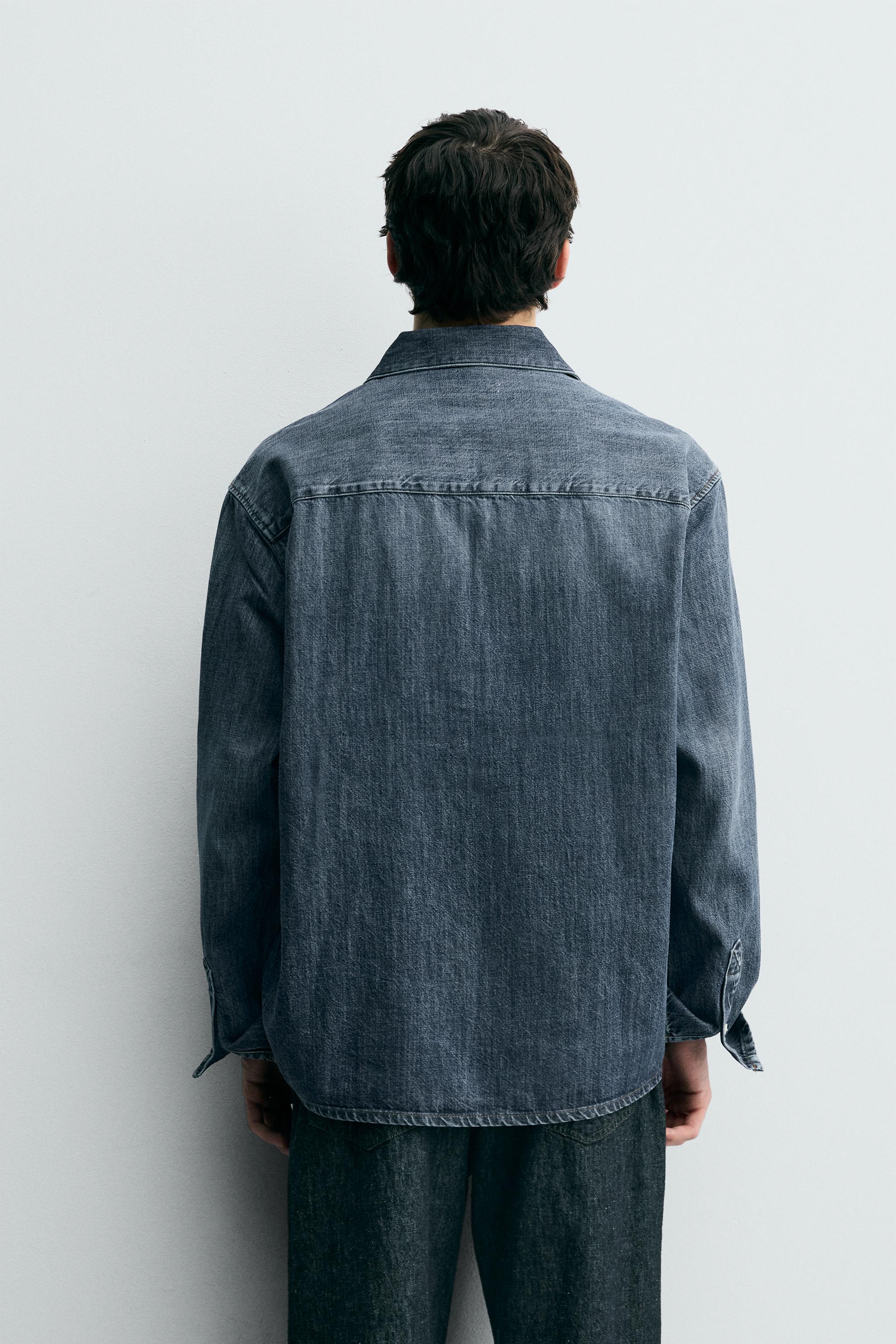 WASHED DENIM OVERSHIRT