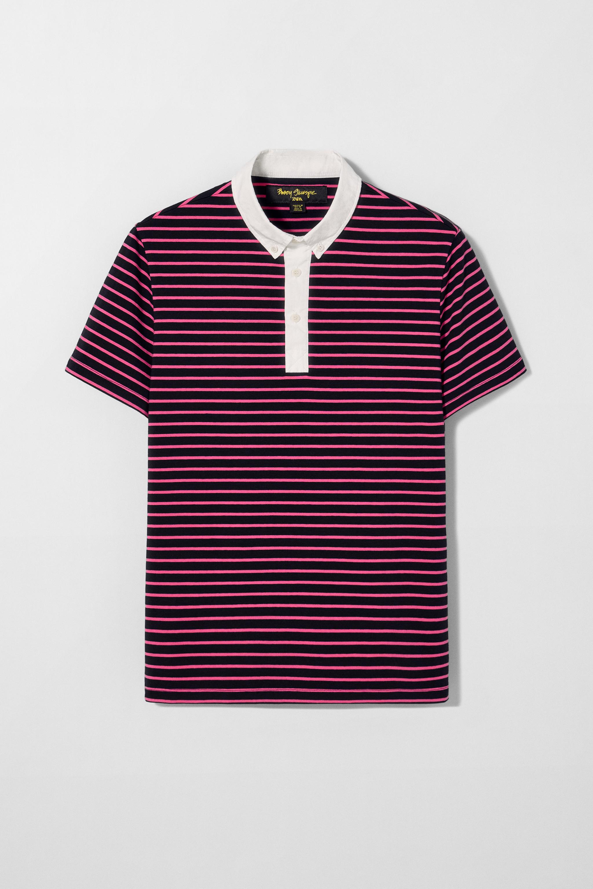 STRIPED POLO SHIRT BOBBY GILLESPIE X ZARA
