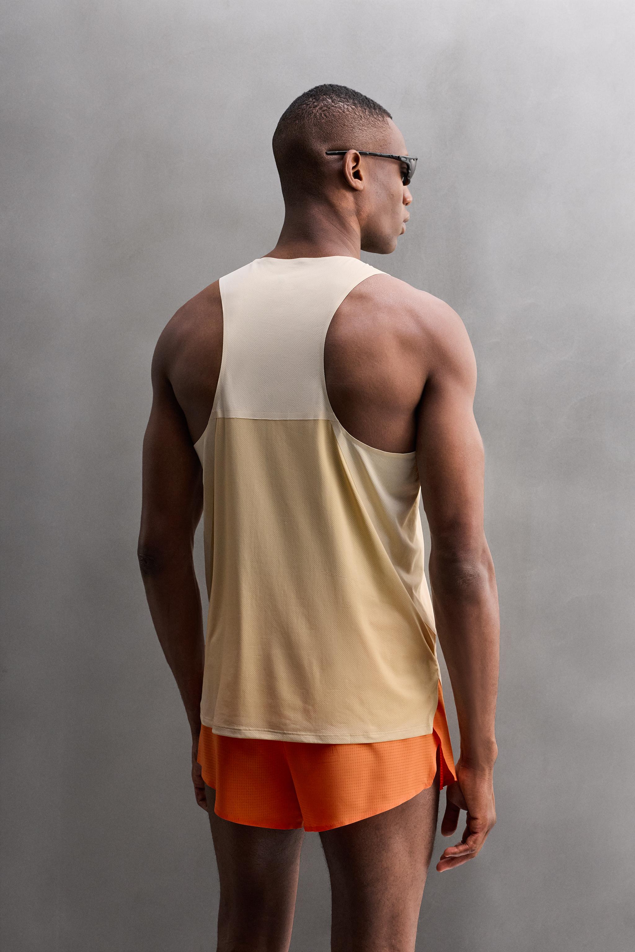 COLOR BLOCK TECHNICAL TANK TOP