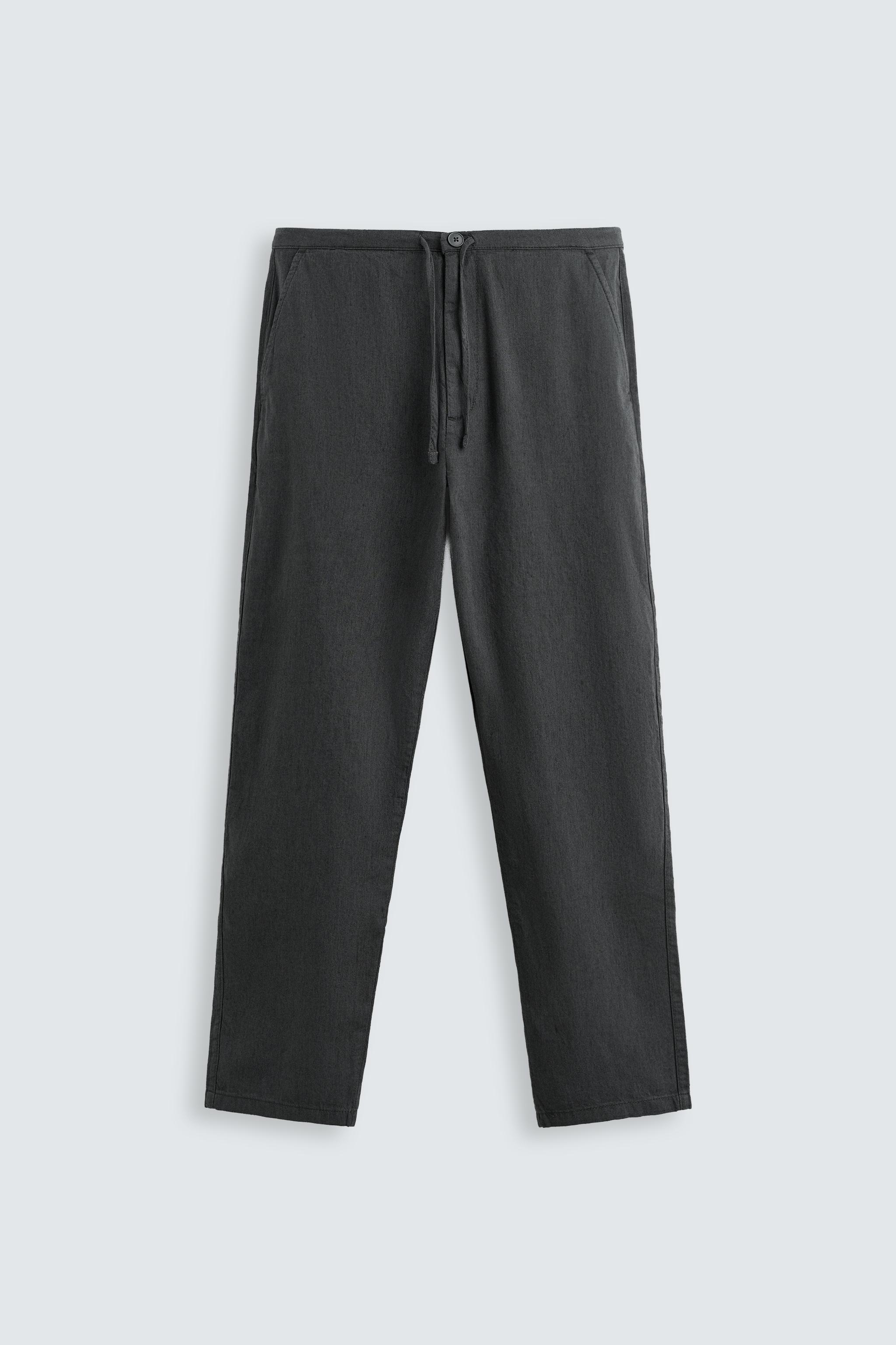 COTTON LINEN PANTS