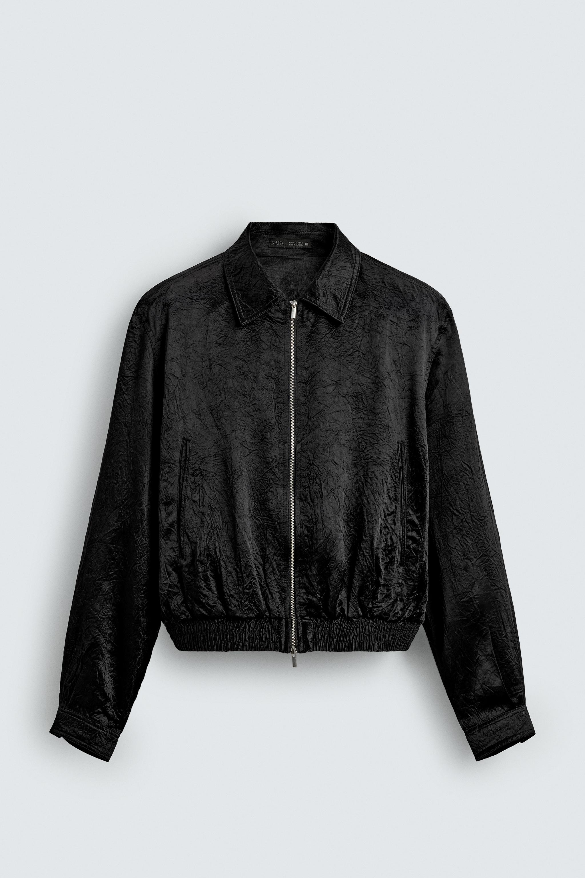 SHOULDER PAD BOMBER JACKET