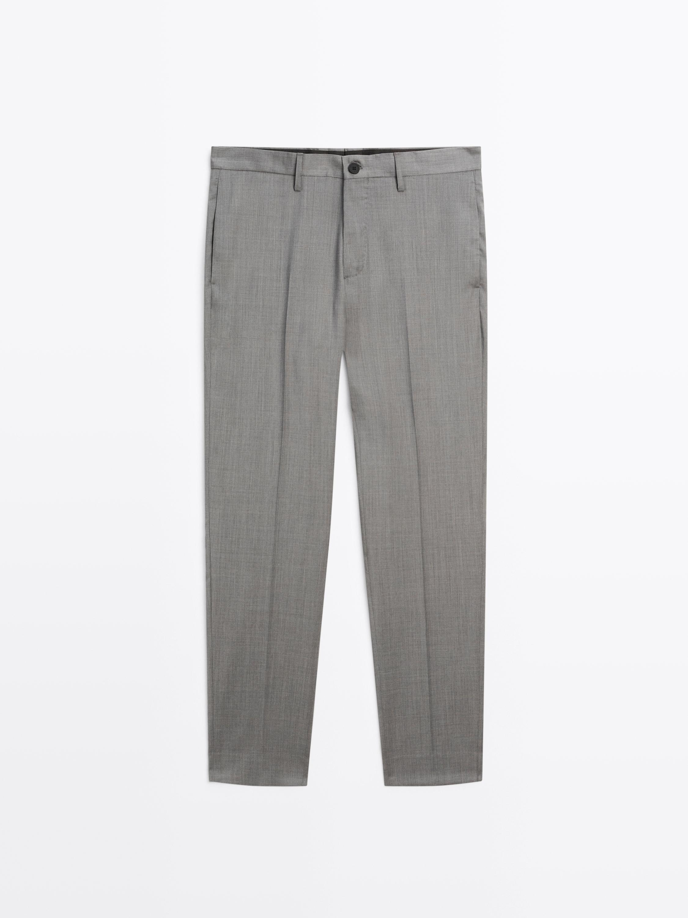 100% wool suit trousers