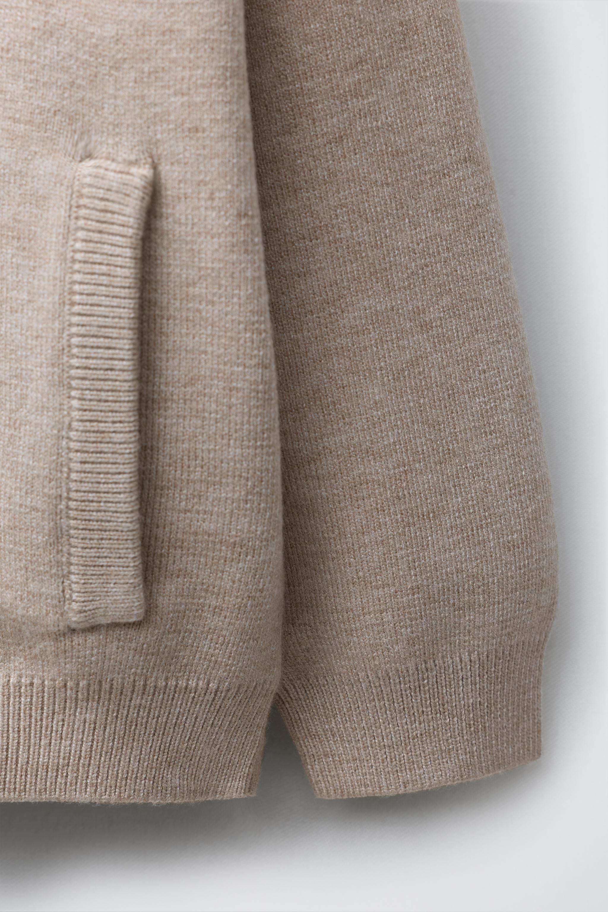 KNIT HOODED SWEATSHIRT