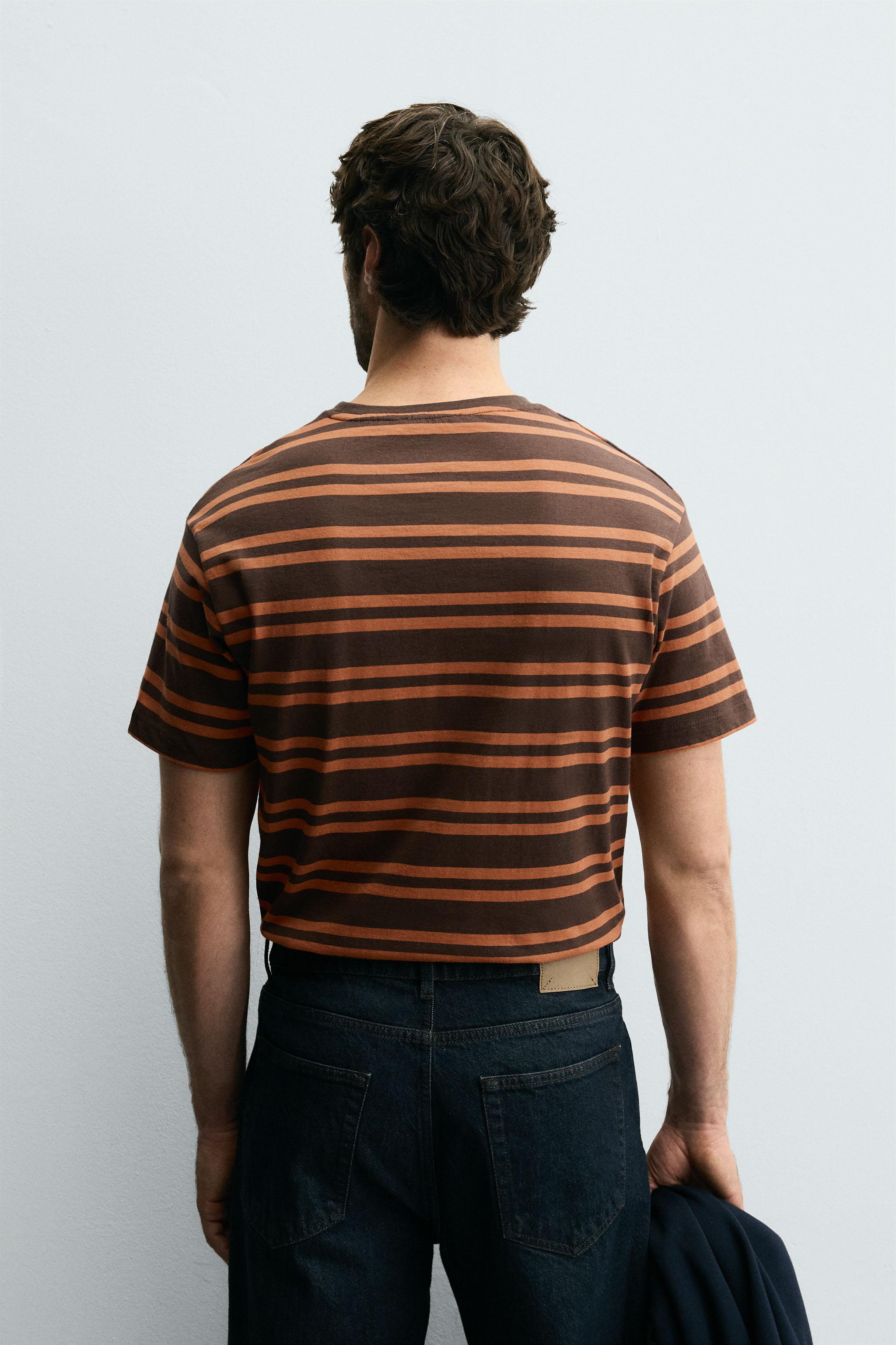STRIPED JACQUARD T-SHIRT