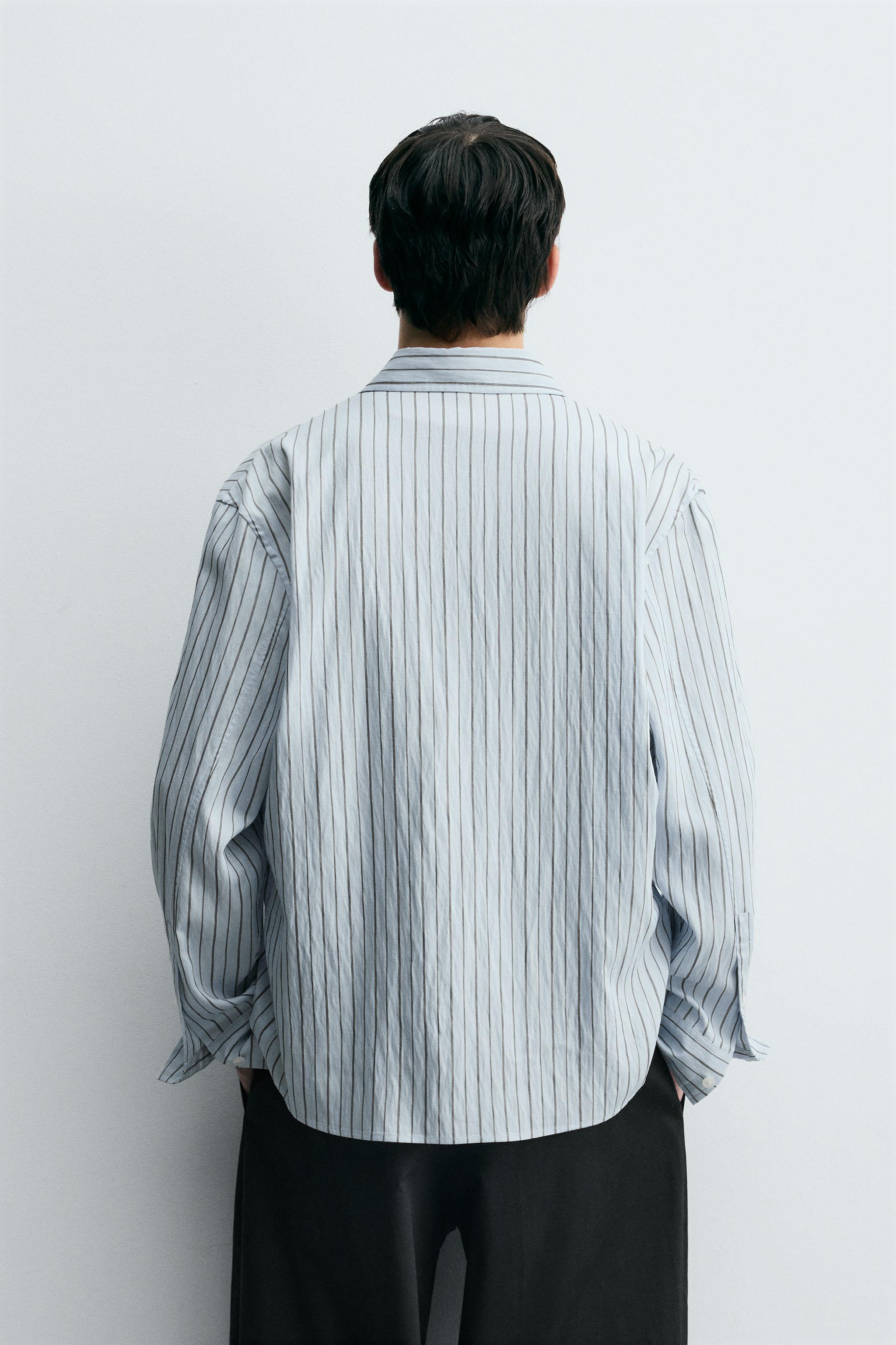 TEXTURED STRIPED SHIRT