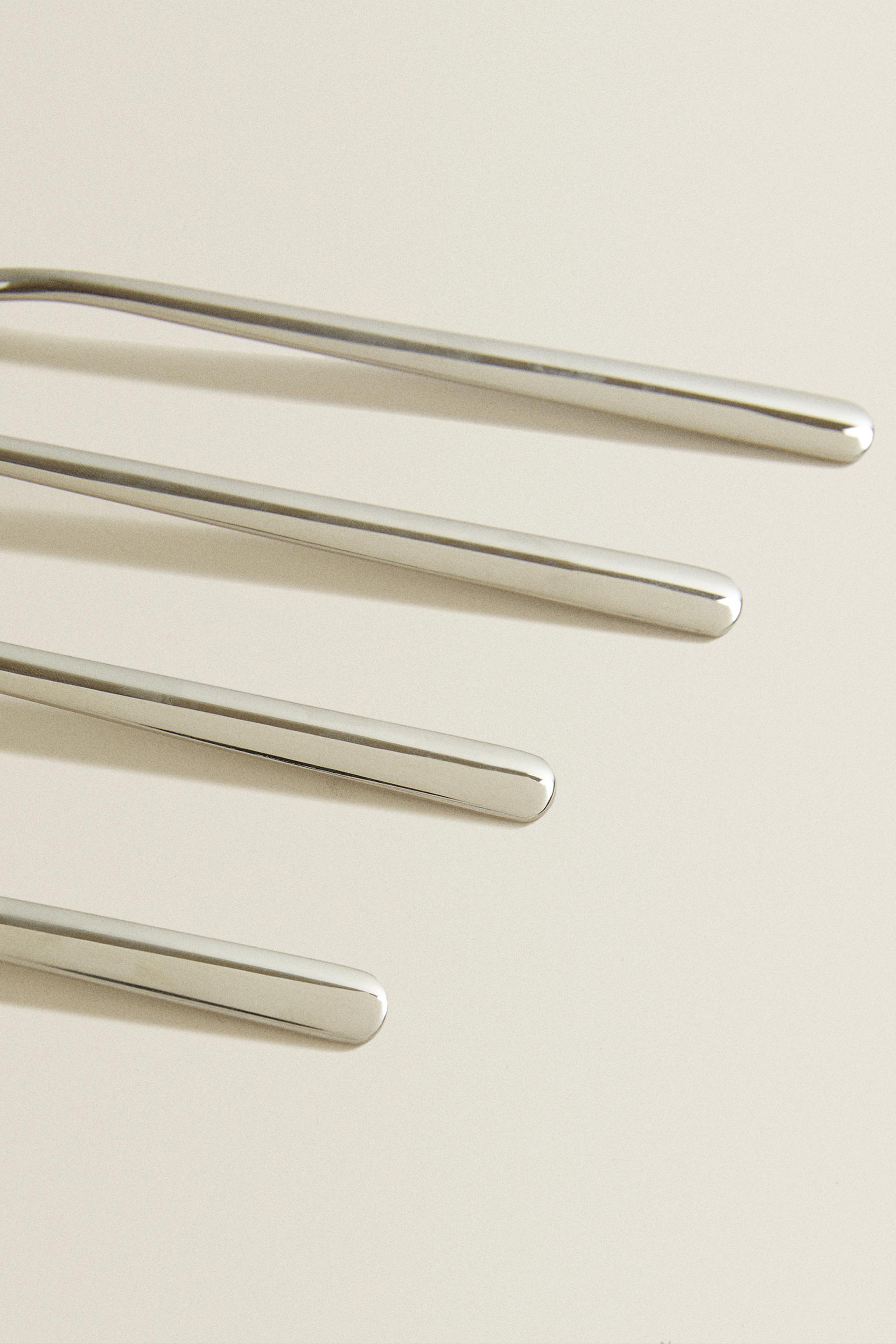 SET OF SHINY STEEL FORKS (SET OF 4)