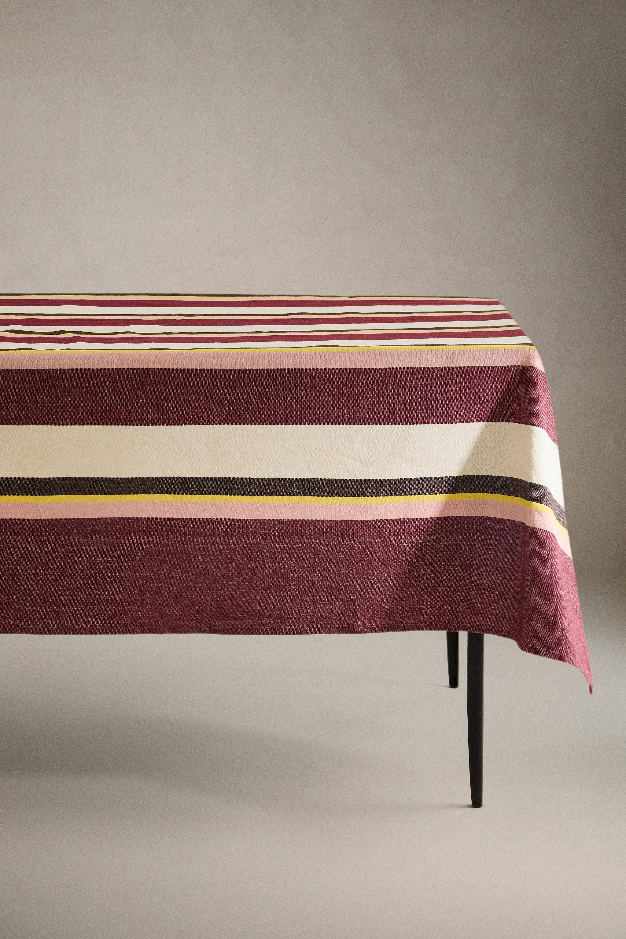 STRIPED COTTON TABLECLOTH X COLLAGERIE