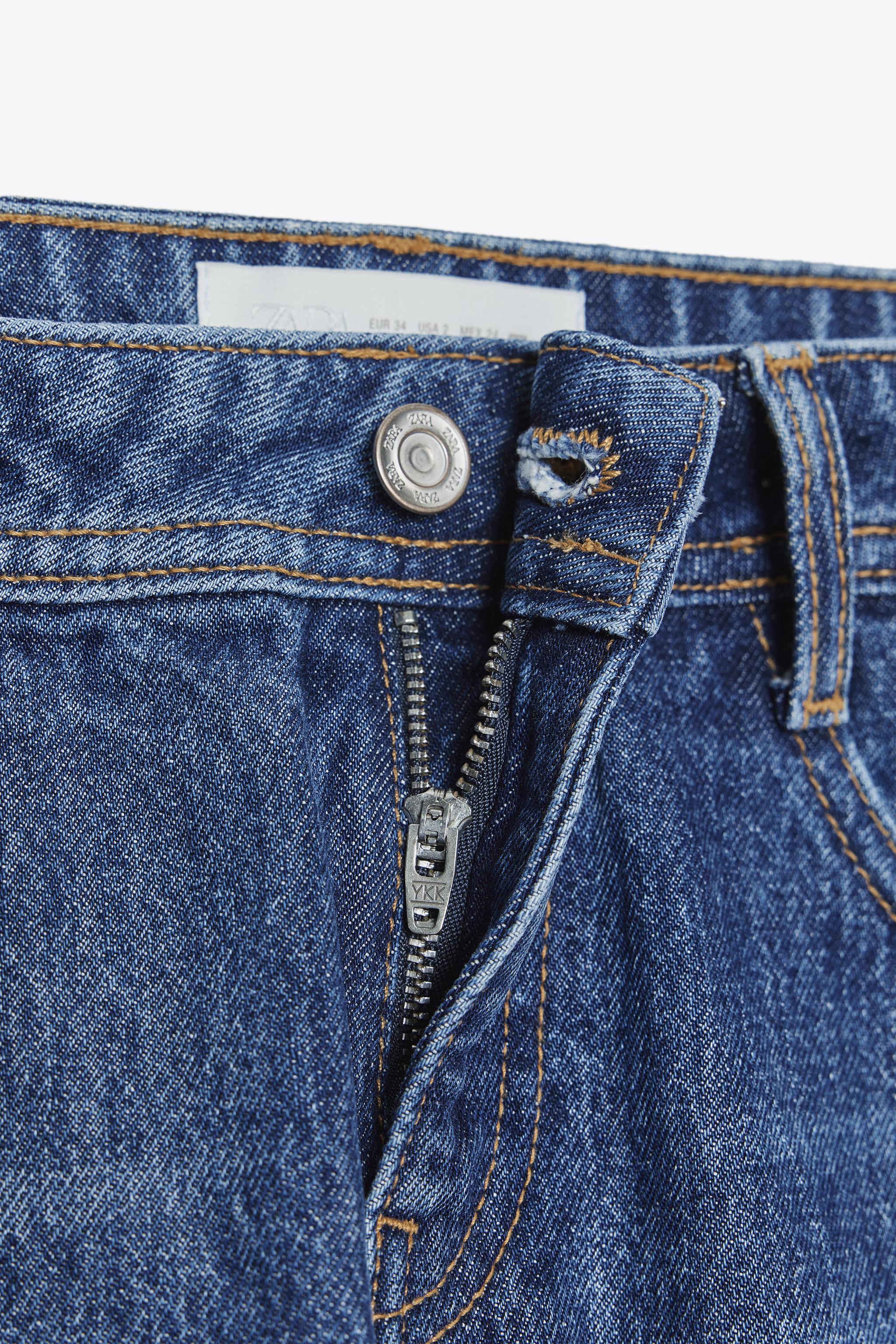 Z1975 WIDE LEG LOW RISE BELT JEANS