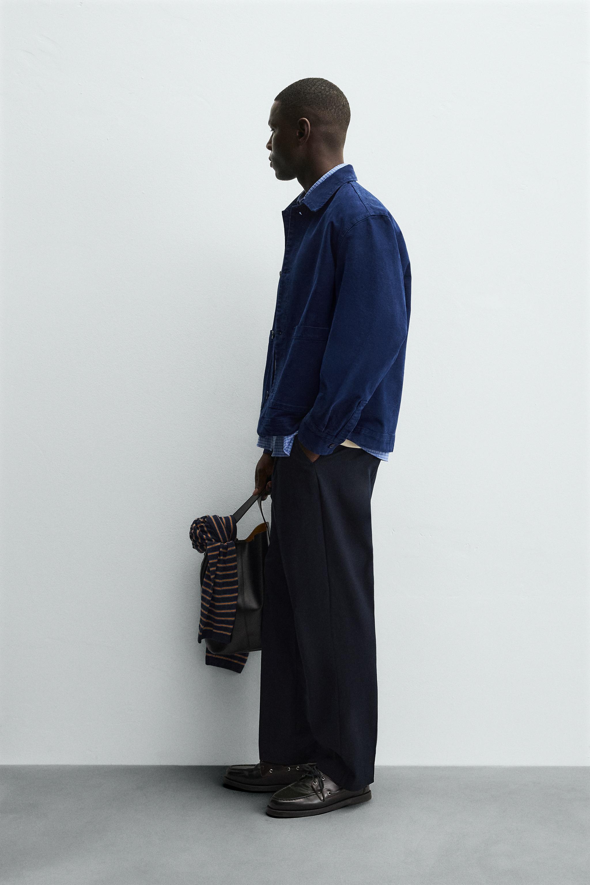 TEXTURED POCKET OVERSHIRT