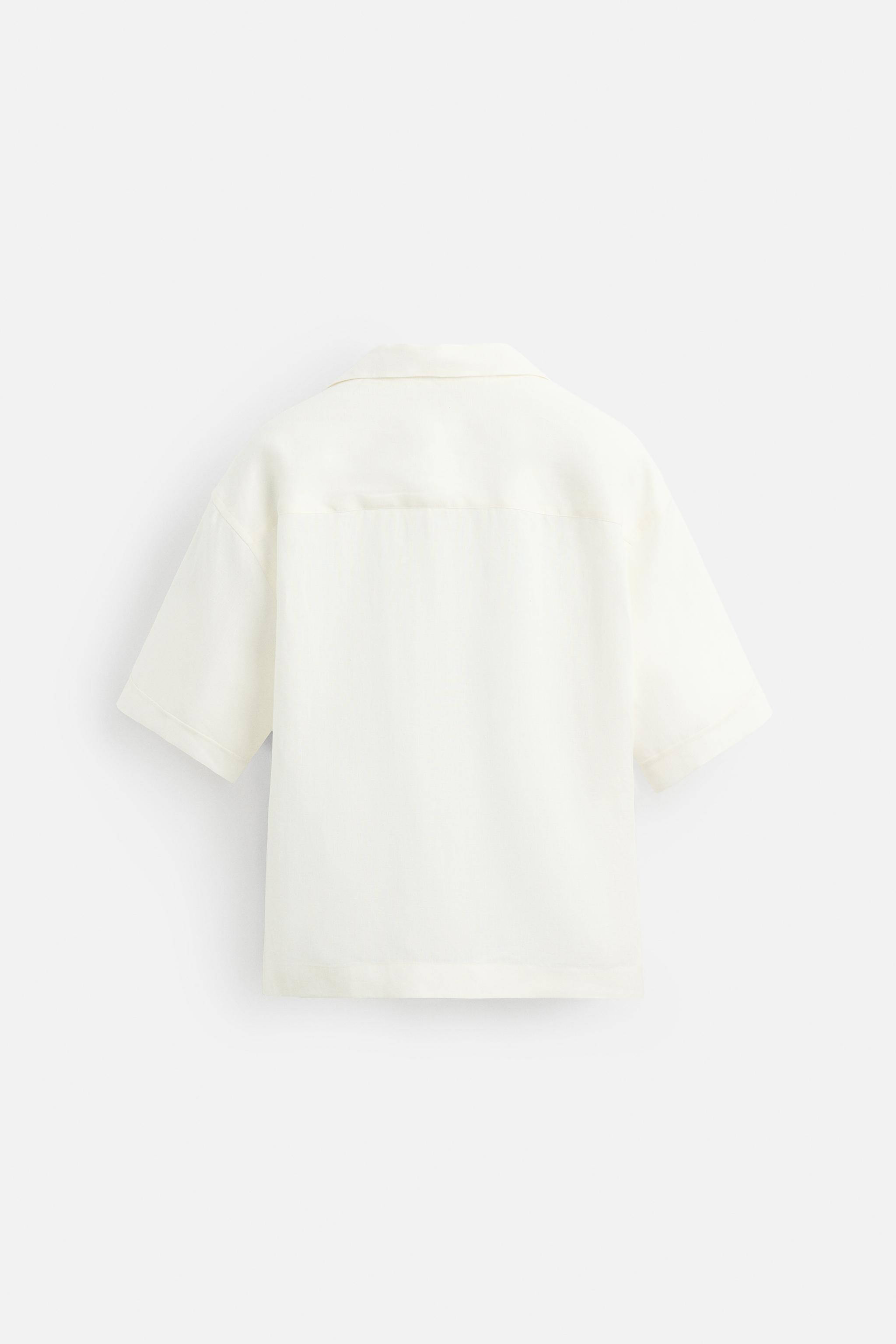 100% LINEN TIE SHIRT