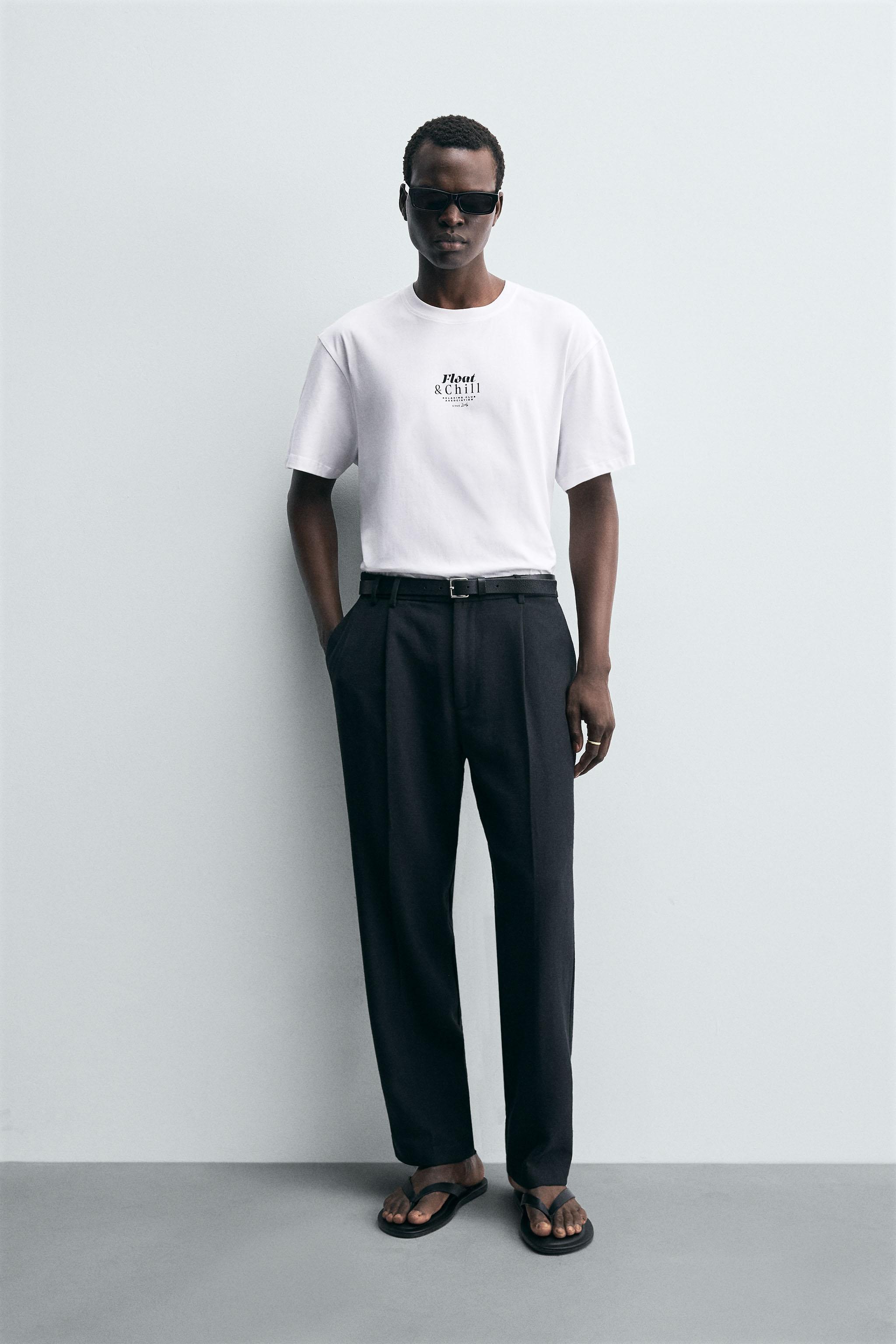 CONTRAST PRINT T-SHIRT