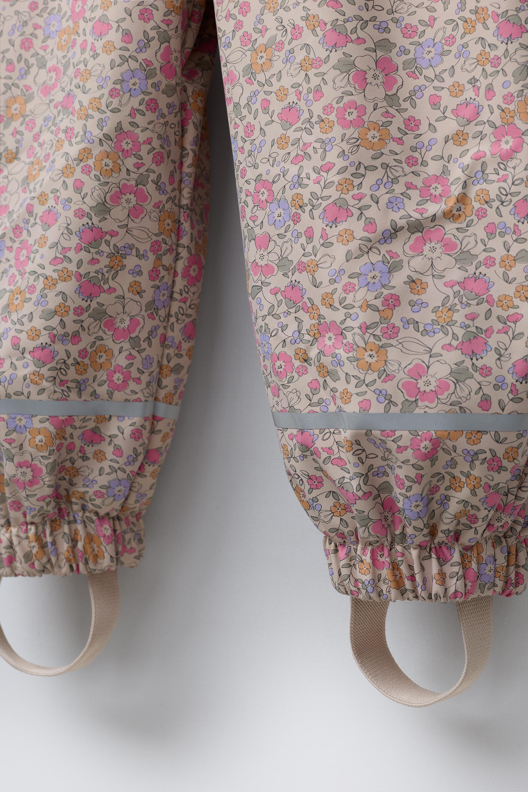 RUBBERIZED WATER-RESISTANT PRINTED OVERALLS