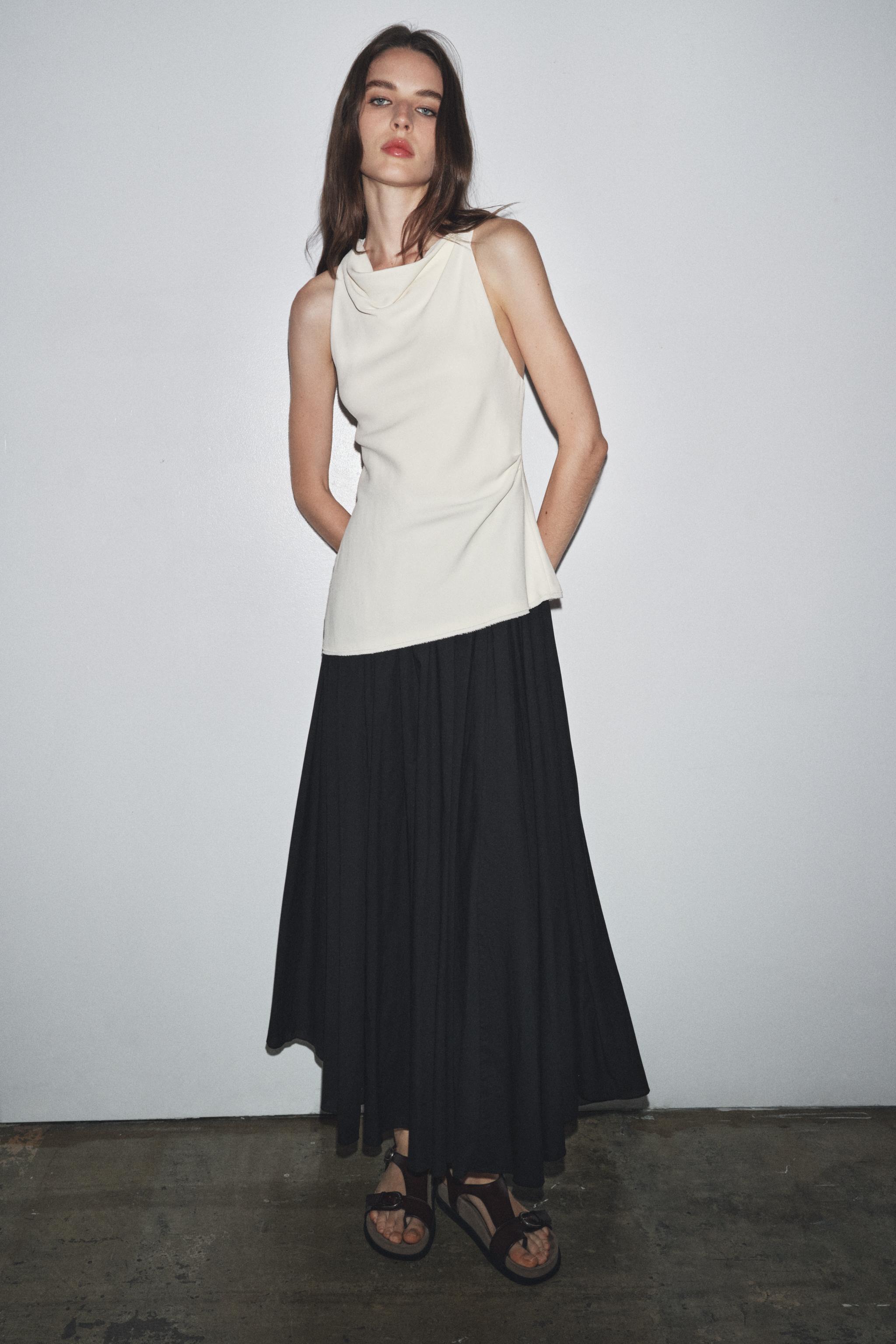 ZW COLLECTION COMBINATION HALTER DRESS